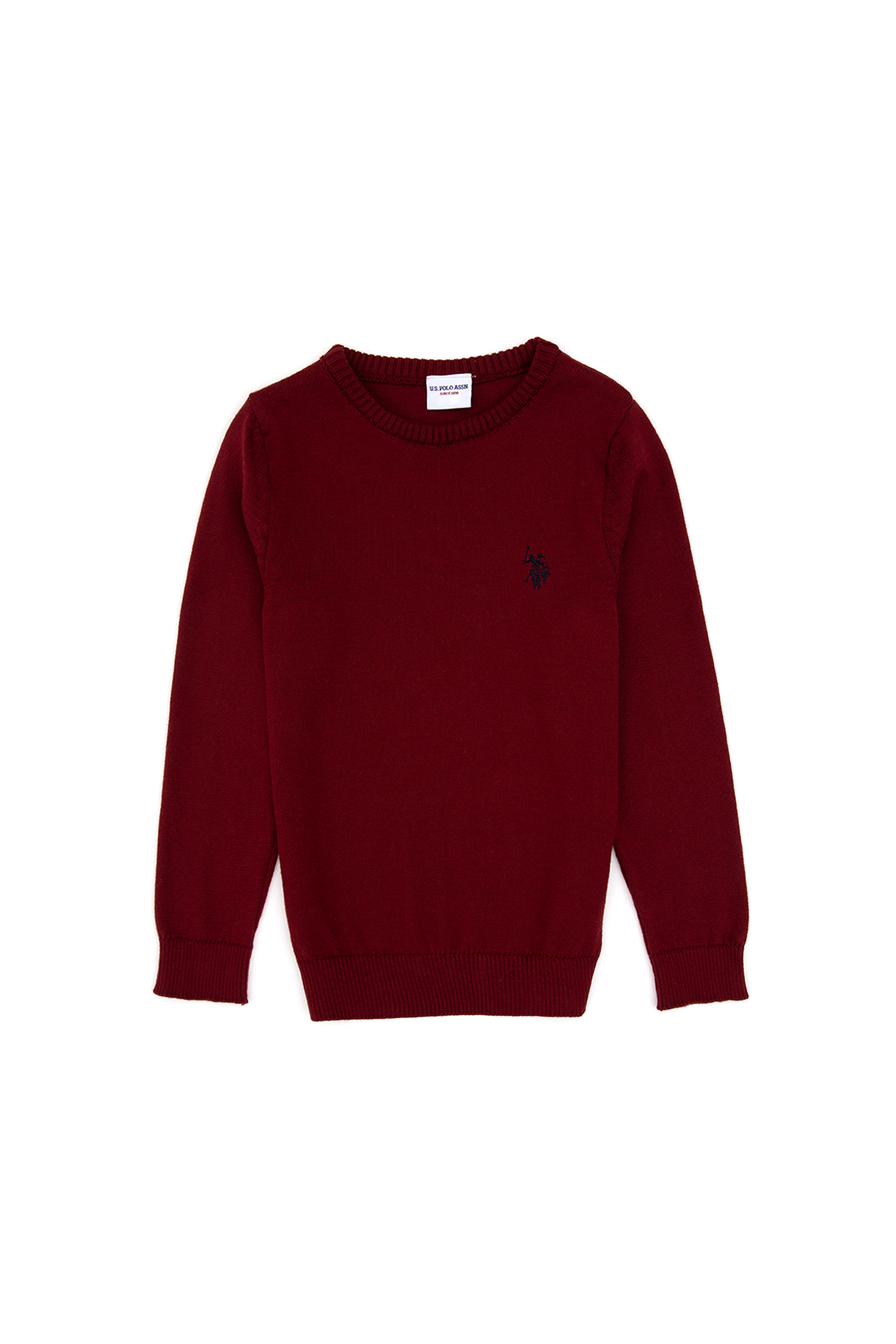 بافت بیسیک بورگاندی اندامی پسرانه یو اس پولو | US POLO ASSN