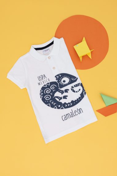 پولوشرت یقه پولو سفید  استاندارد فیت  پسرانه یو اس پولو | US POLO ASSN