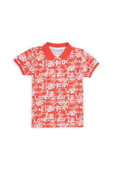 پولوشرت  گل اناری  رگولار  پسرانه یو اس پولو | US POLO ASSN