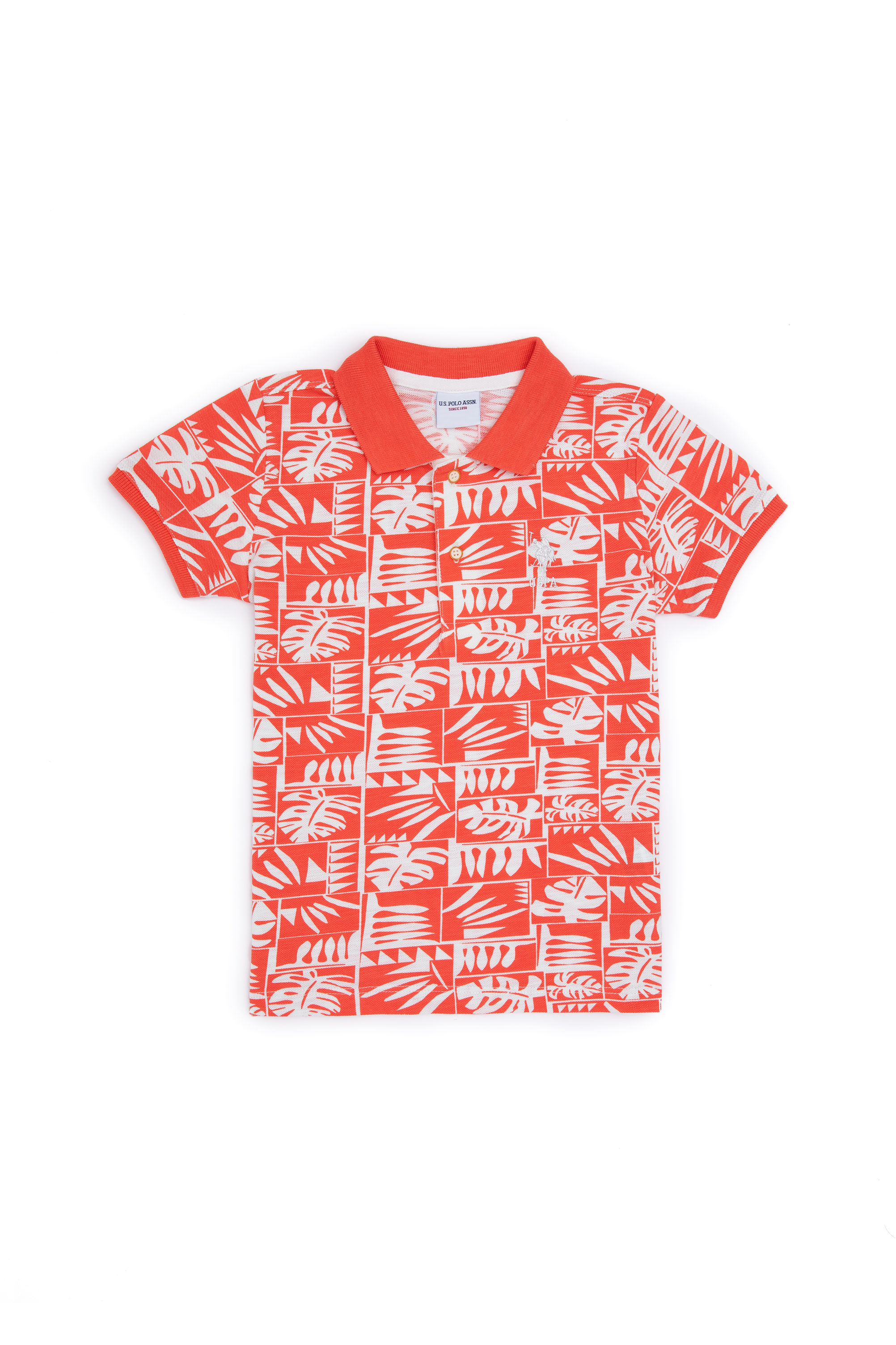 پولوشرت گل اناری رگولار پسرانه یو اس پولو | US POLO ASSN