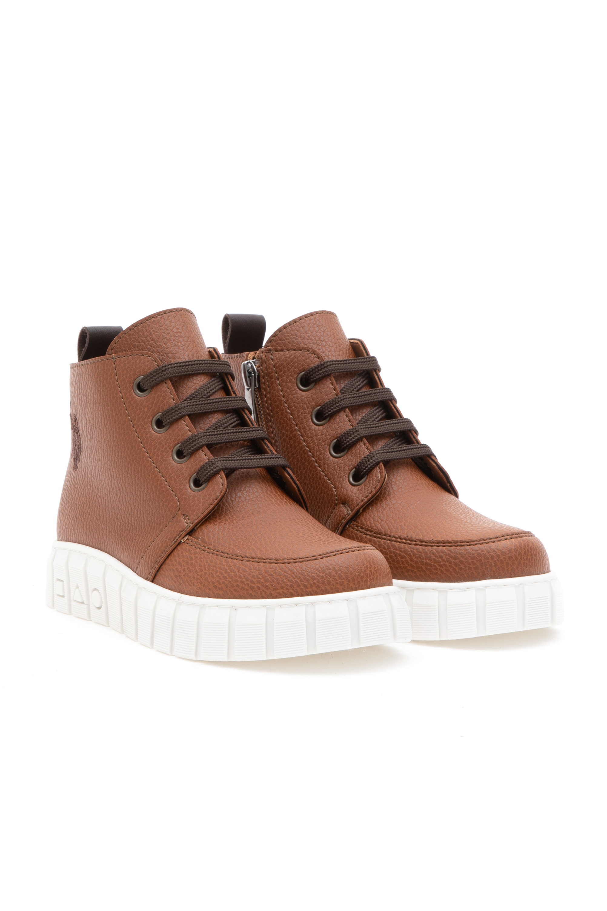 بوت قهوه ای روشن استاندارد فیت پسرانه یو اس پولو | US POLO ASSN