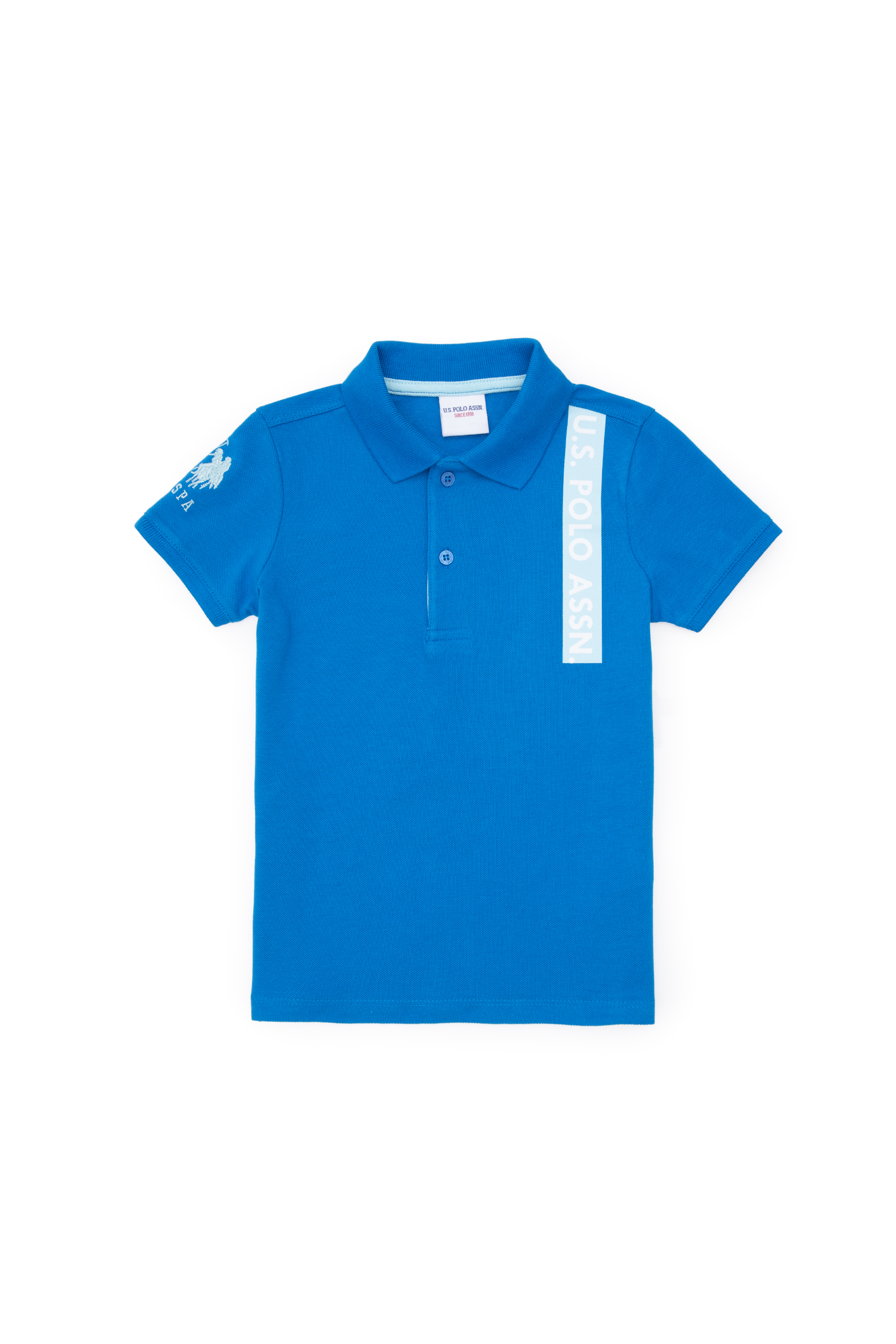پولوشرت آبی کوبالت رگولار پسرانه یو اس پولو | US POLO ASSN
