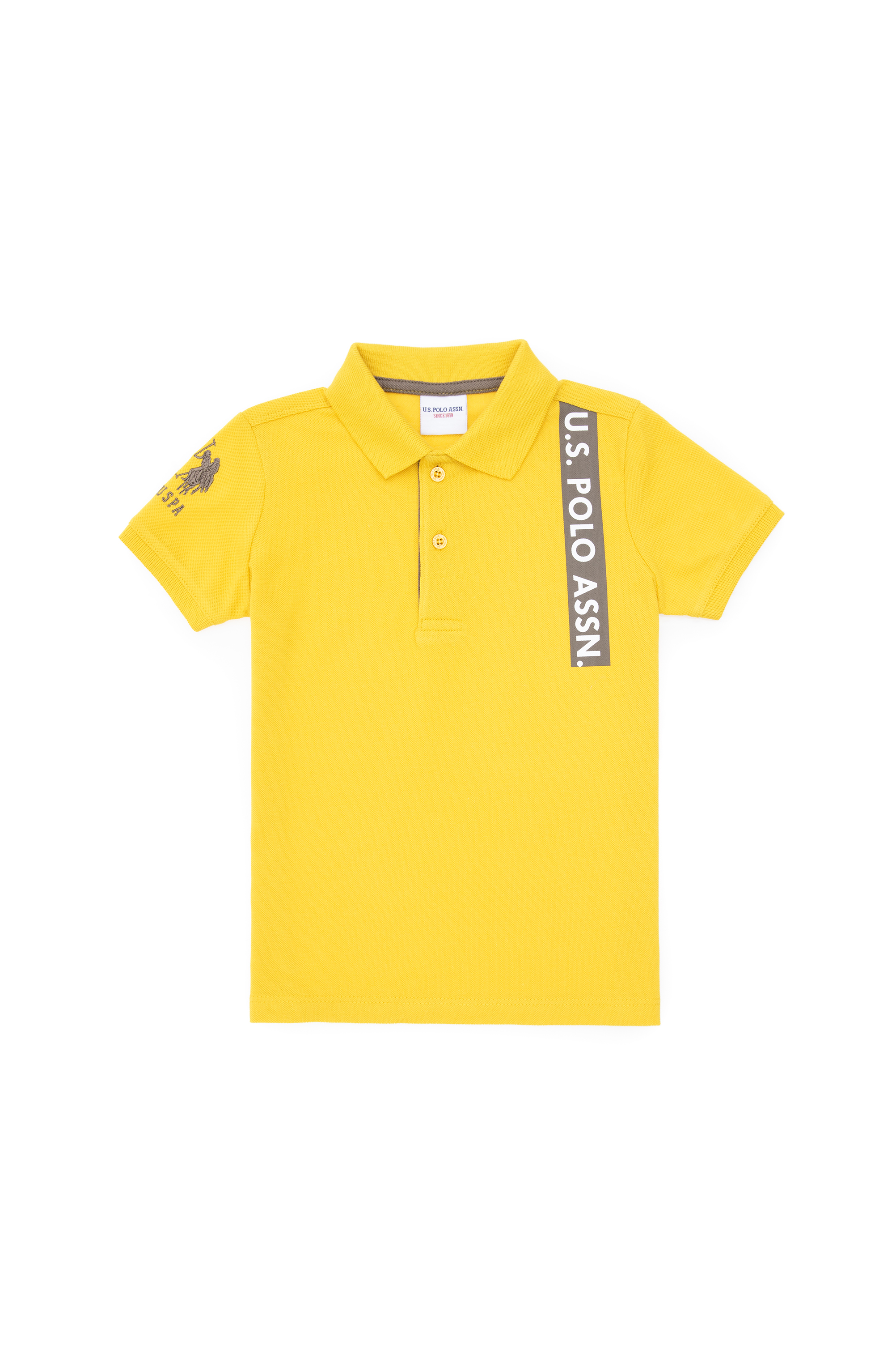 پولوشرت زرد تیره رگولار پسرانه یو اس پولو | US POLO ASSN