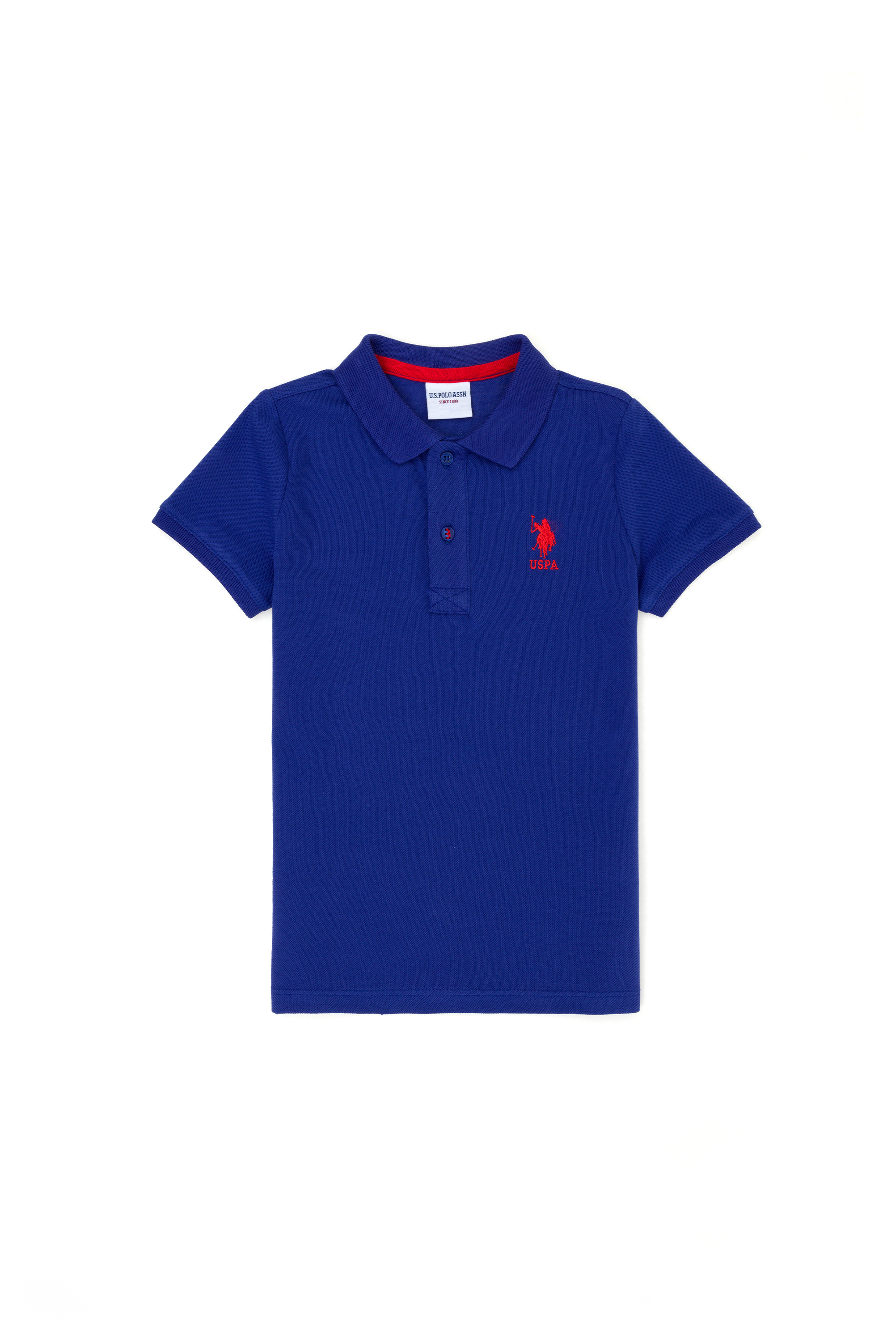 پولوشرت بیسیک یقه پولو آبی استاندارد فیت پسرانه یو اس پولو | US POLO ASSN