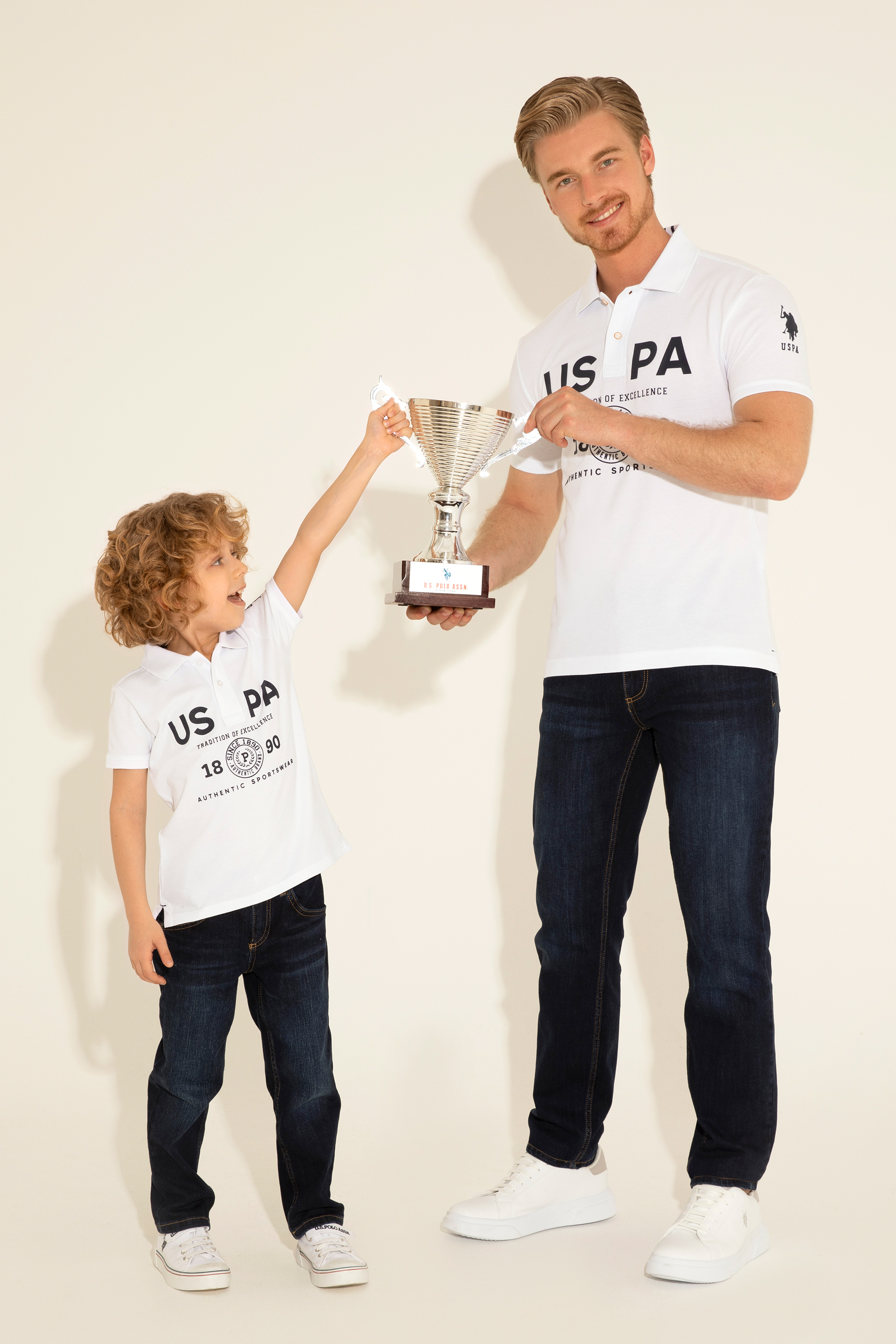 پولوشرت سفید رگولار پسرانه یو اس پولو | US POLO ASSN
