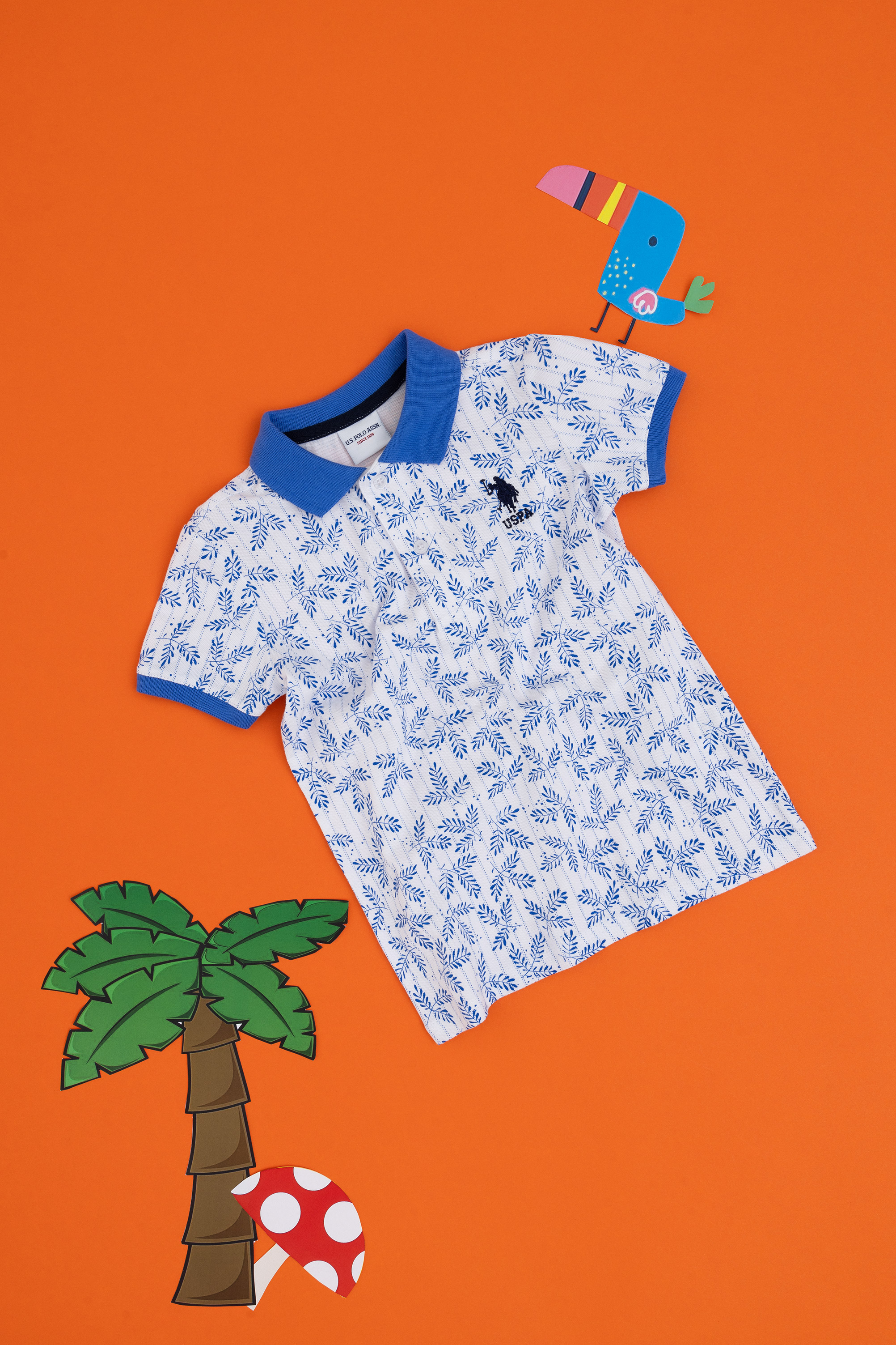 پولوشرت سفید رگولار پسرانه یو اس پولو | US POLO ASSN