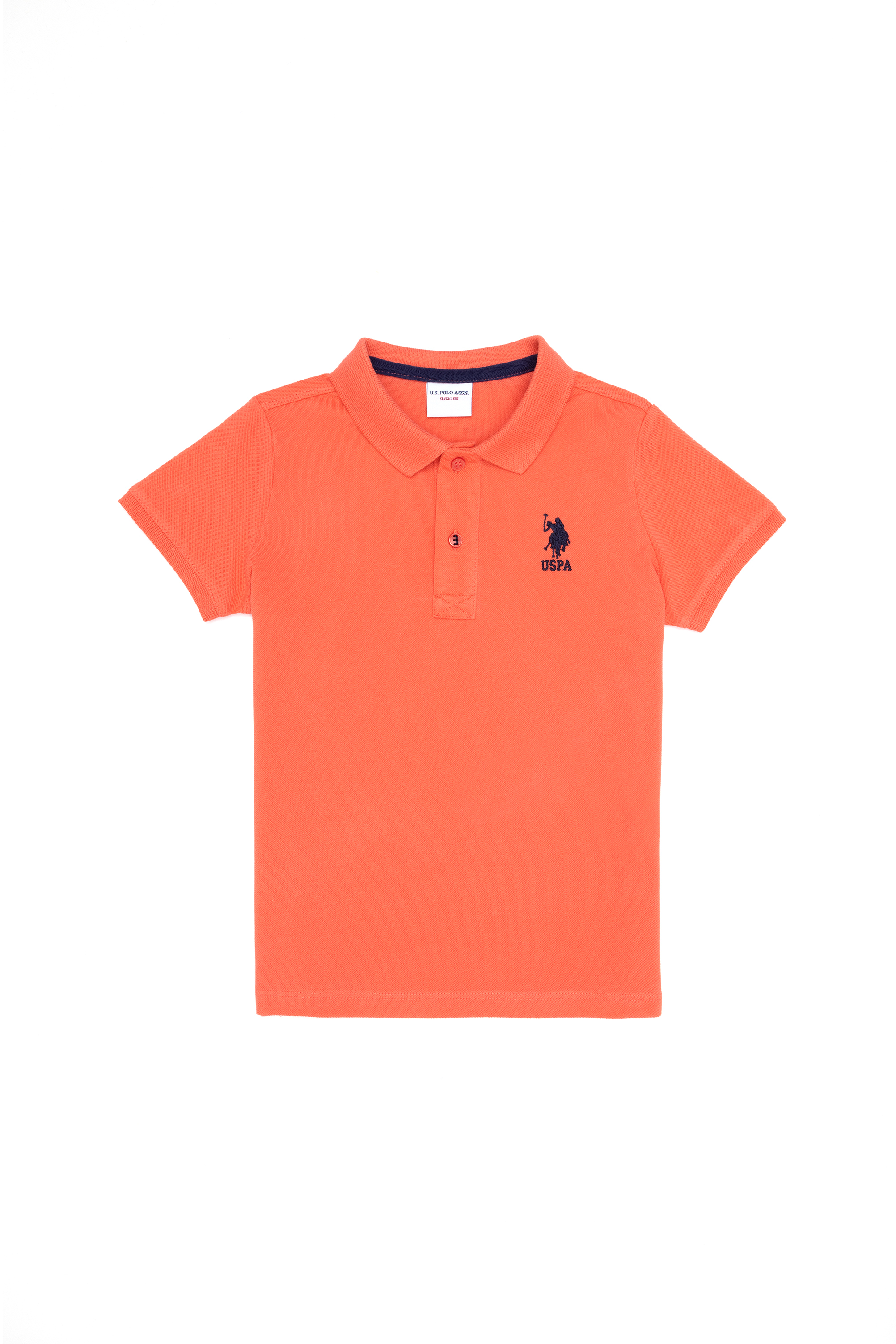 پولوشرت بیسیک یقه پولو گل بهی استاندارد فیت پسرانه یو اس پولو | US POLO ASSN