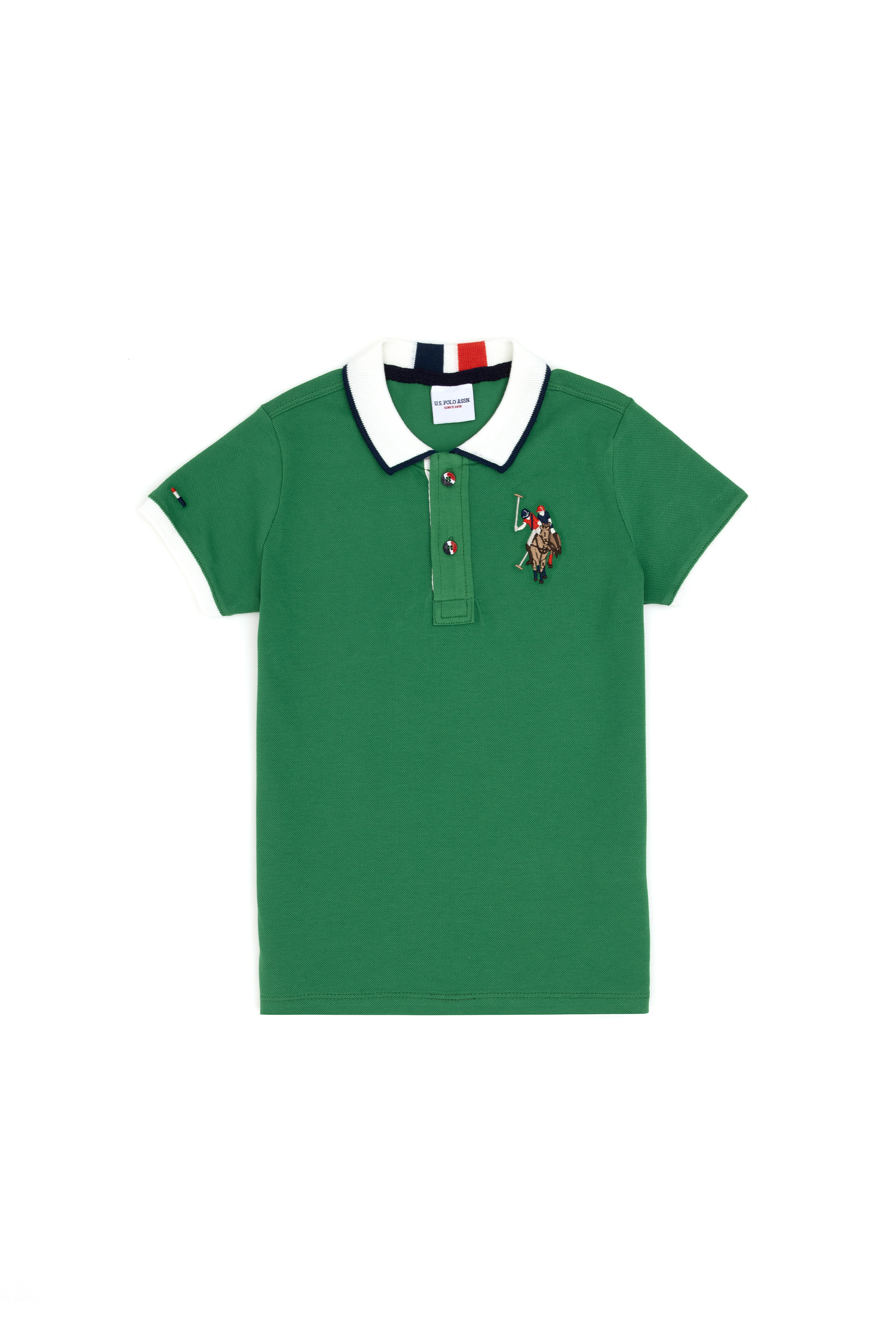پولوشرت بیسیک سبز رگولار پسرانه یو اس پولو | US POLO ASSN