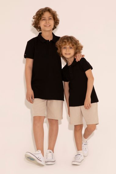 پولوشرت بیسیک سیاه رگولار پسرانه یو اس پولو | US POLO ASSN