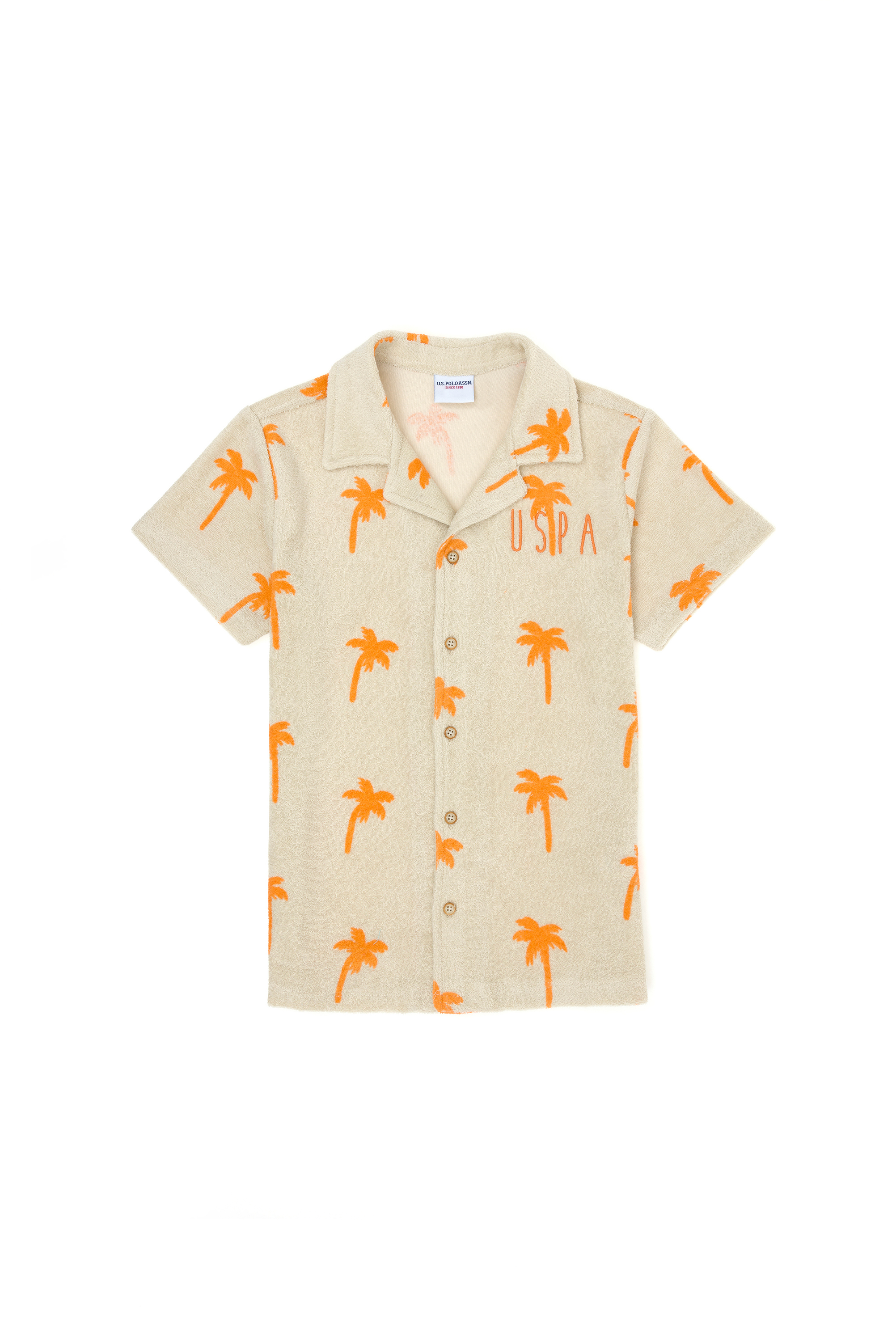 پیراهن یقه پولو خاکستری Oversize پسرانه یو اس پولو | US POLO ASSN
