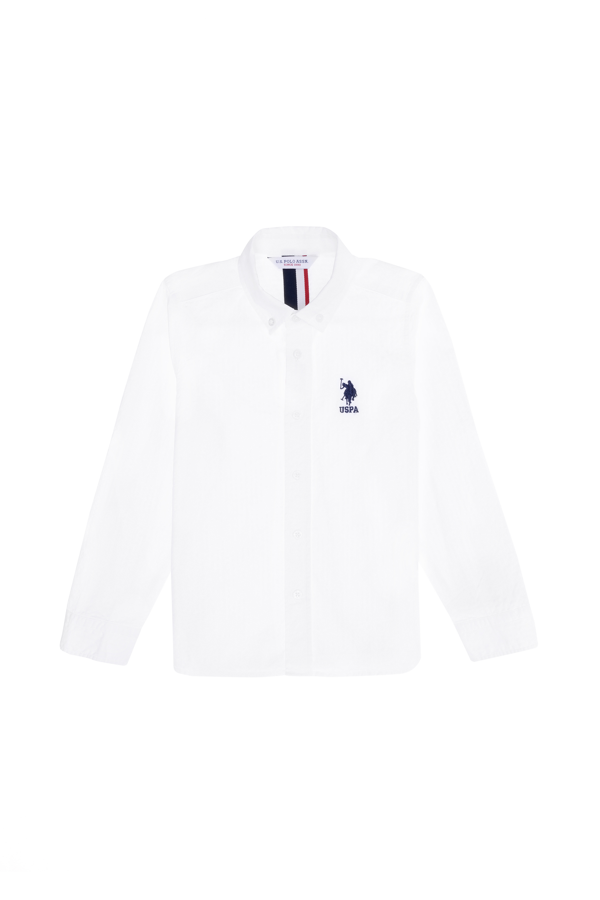 پیراهن سفید رگولار پسرانه یو اس پولو | US POLO ASSN