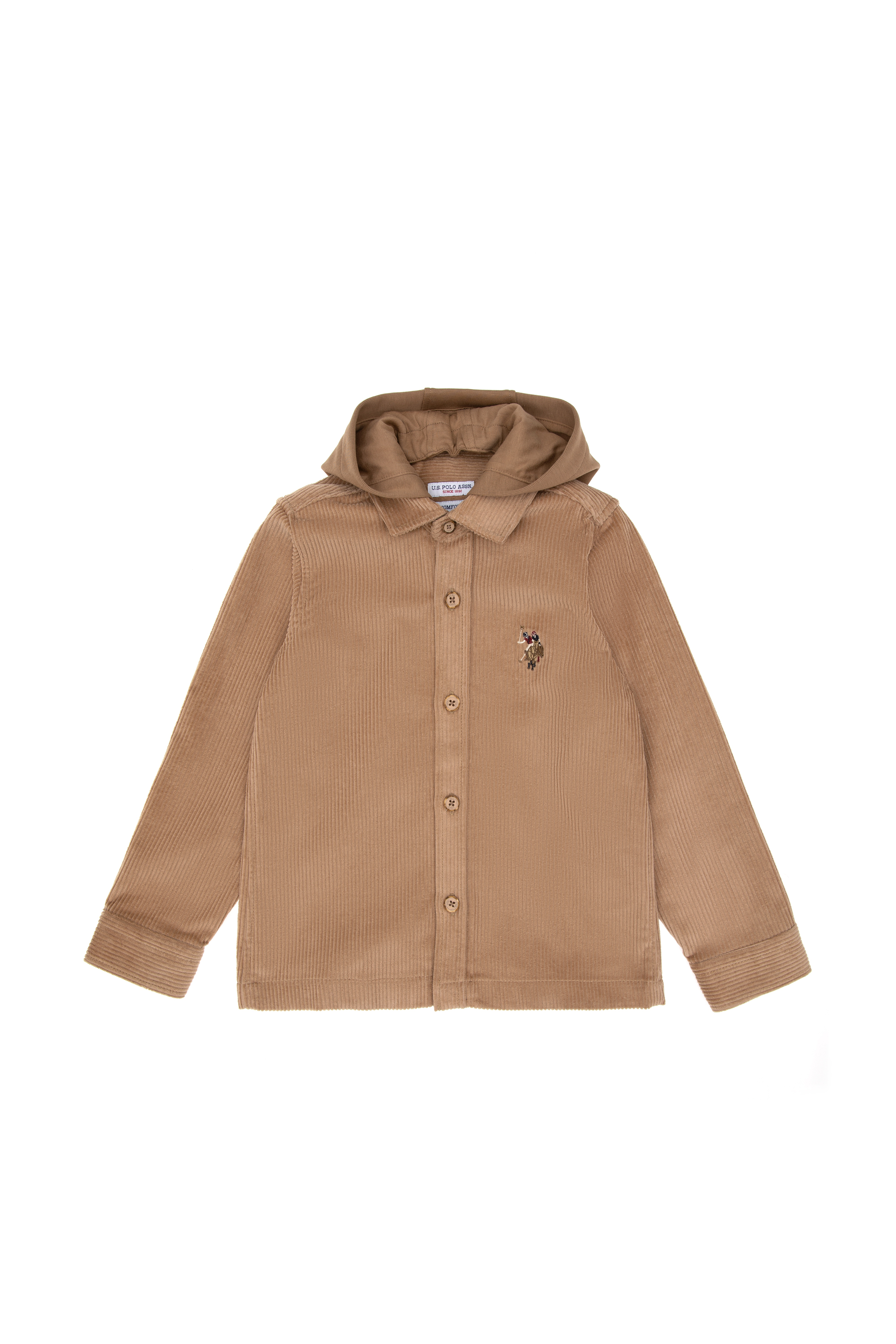 پیراهن شتری ریلکس پسرانه یو اس پولو | US POLO ASSN
