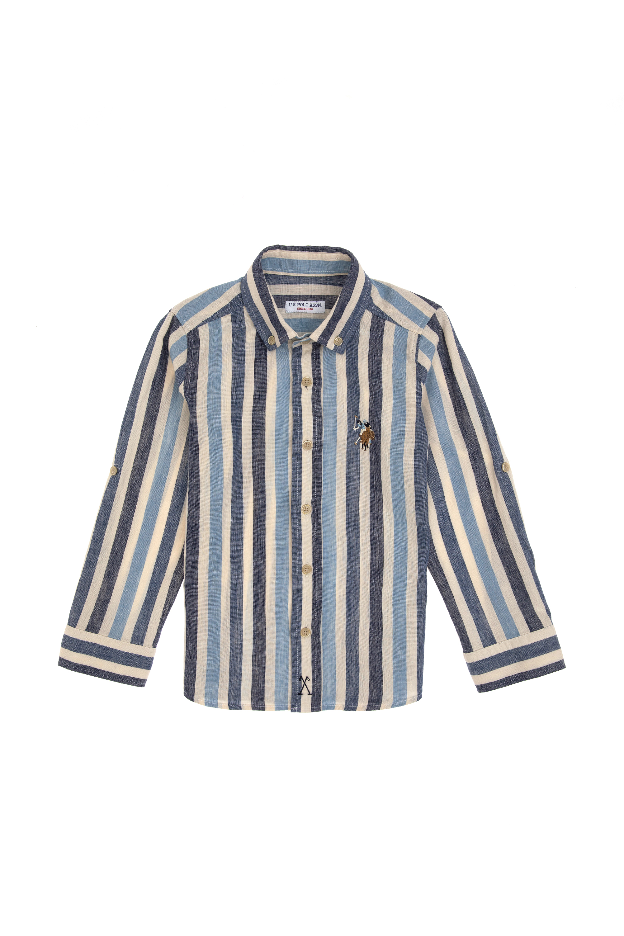 پیراهن نیلی رگولار پسرانه یو اس پولو | US POLO ASSN