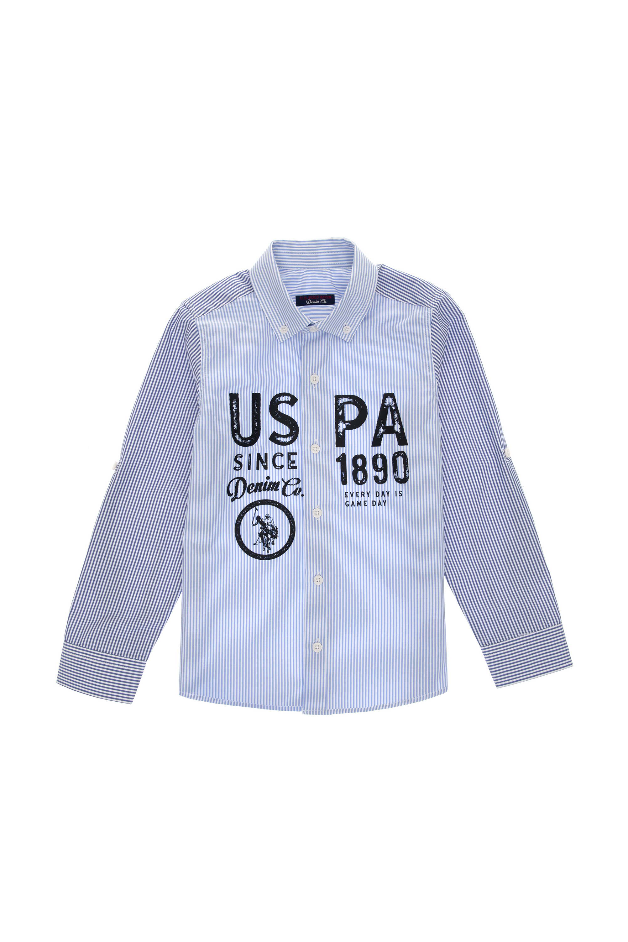 پیراهن لاجورد رگولار پسرانه یو اس پولو | US POLO ASSN