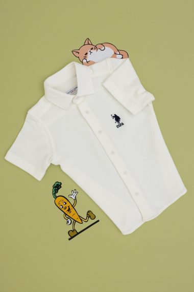 پیراهن  سفید  رگولار  پسرانه یو اس پولو | US POLO ASSN