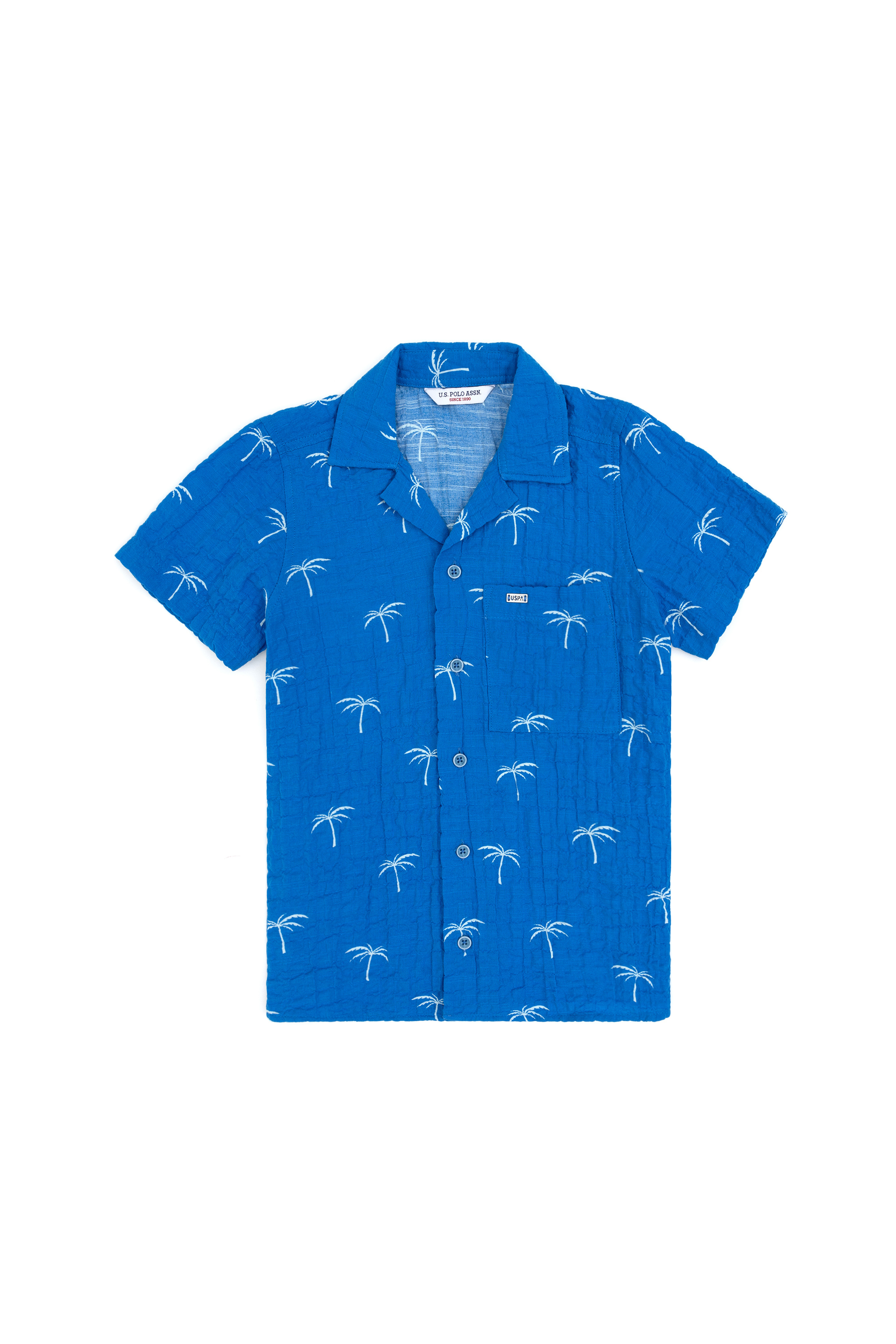 پیراهن فیروزه ای ریلکس پسرانه یو اس پولو | US POLO ASSN