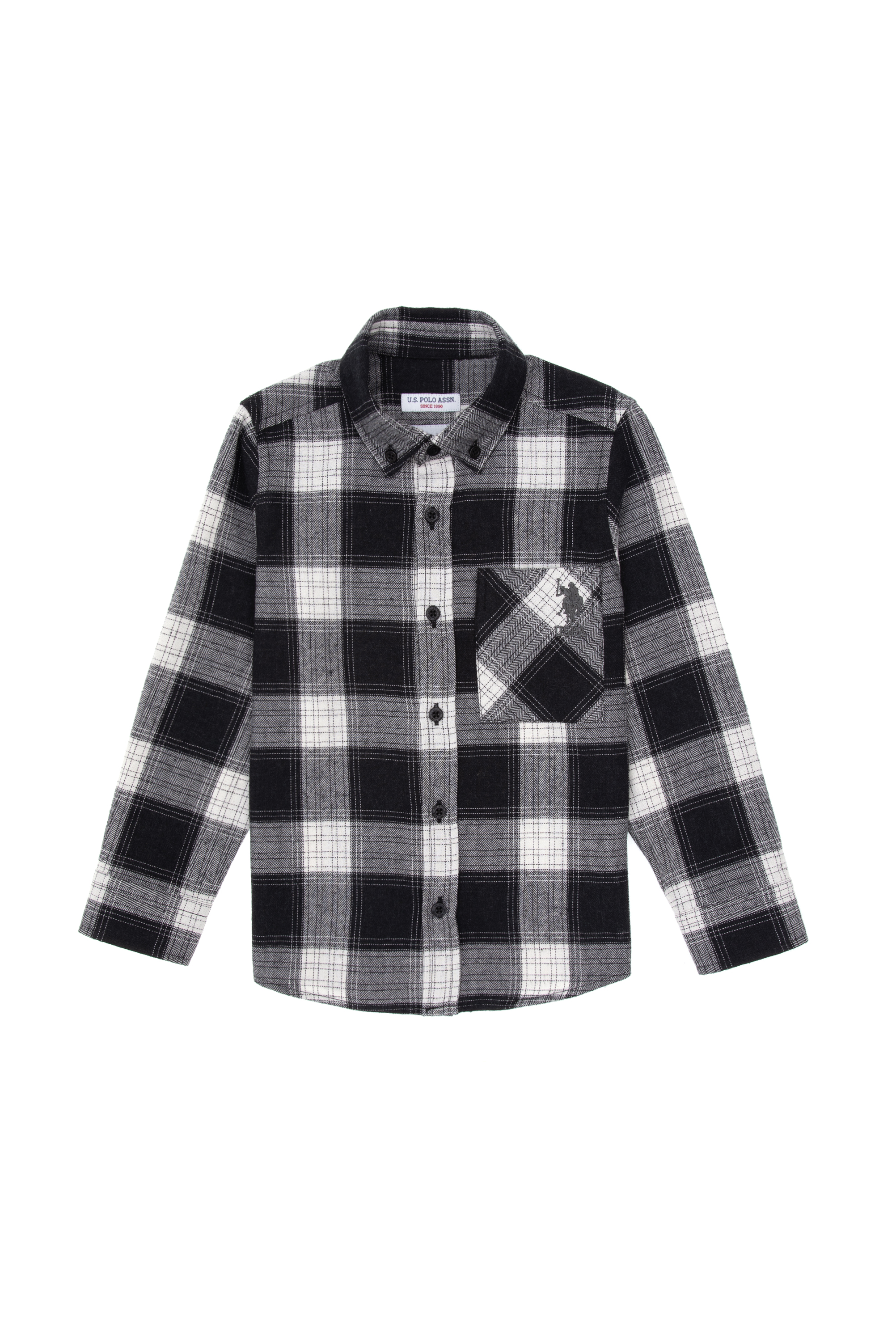 پیراهن سیاه رگولار پسرانه یو اس پولو | US POLO ASSN