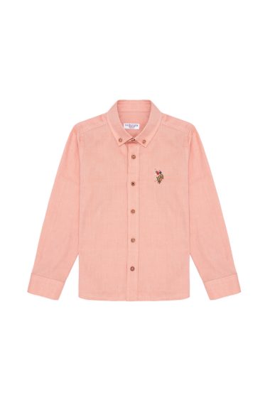 پیراهن بیسیک آجری رگولار پسرانه یو اس پولو | US POLO ASSN