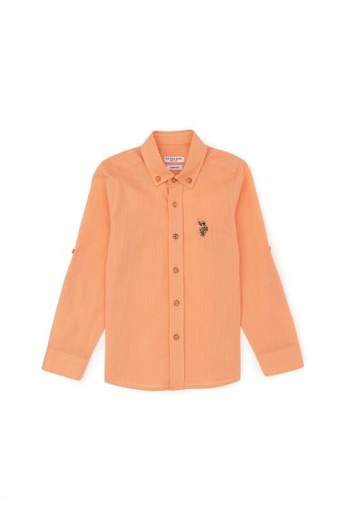 پیراهن بیسیک  گل بهی  ریلکس  پسرانه یو اس پولو | US POLO ASSN