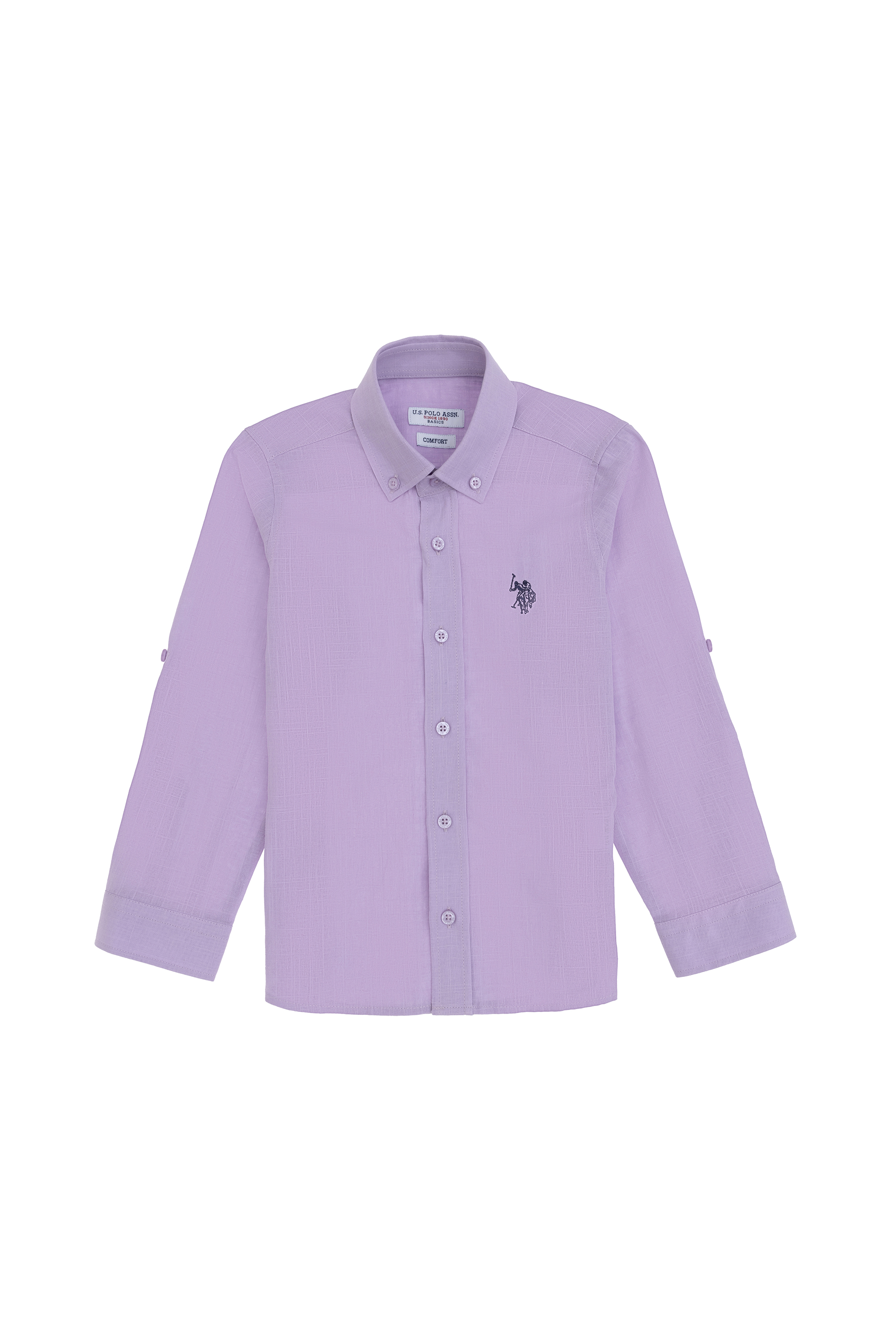 پیراهن بیسیک یاسی ریلکس پسرانه یو اس پولو | US POLO ASSN