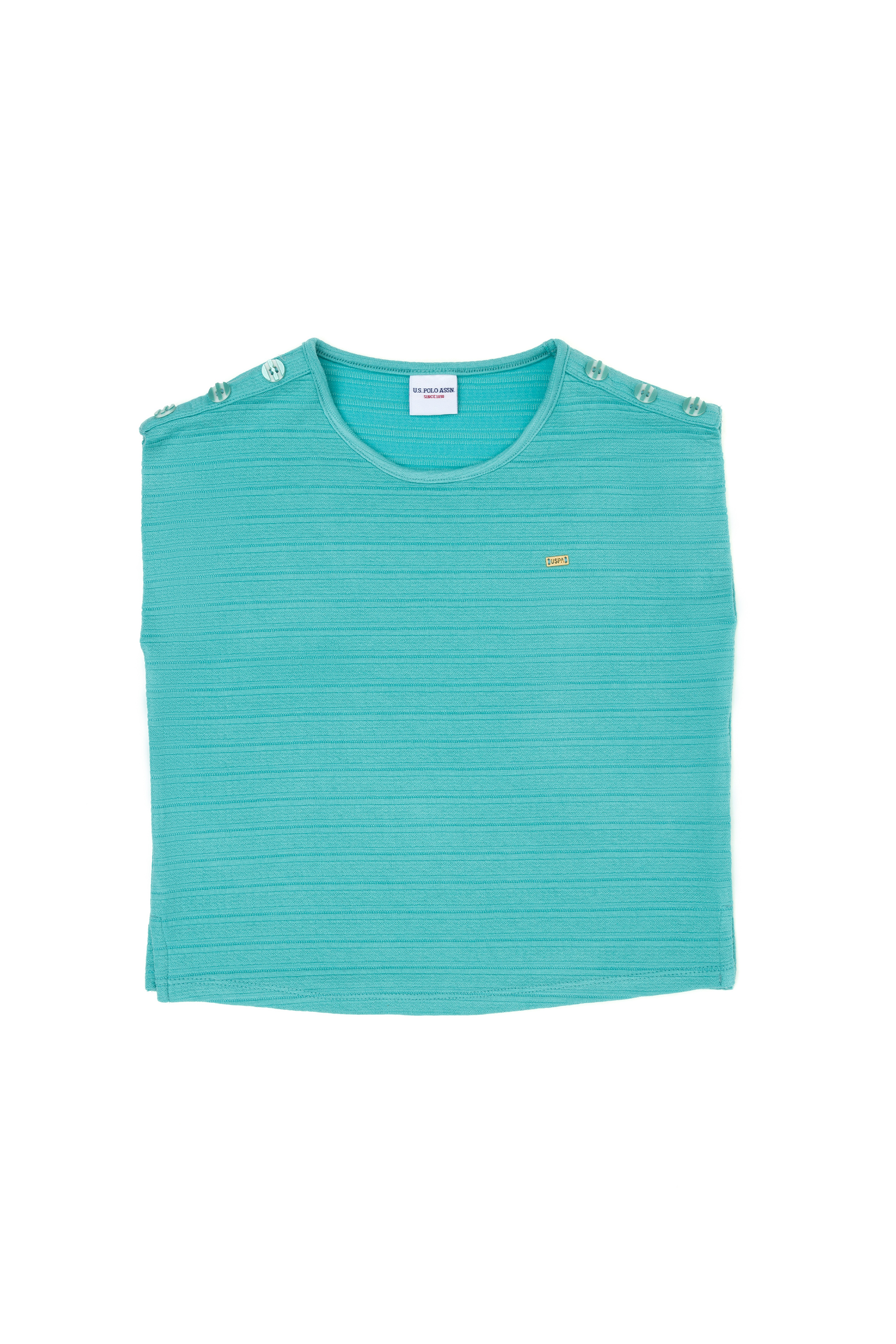 تی شرت نعناعی رگولار دخترانه یو اس پولو | US POLO ASSN