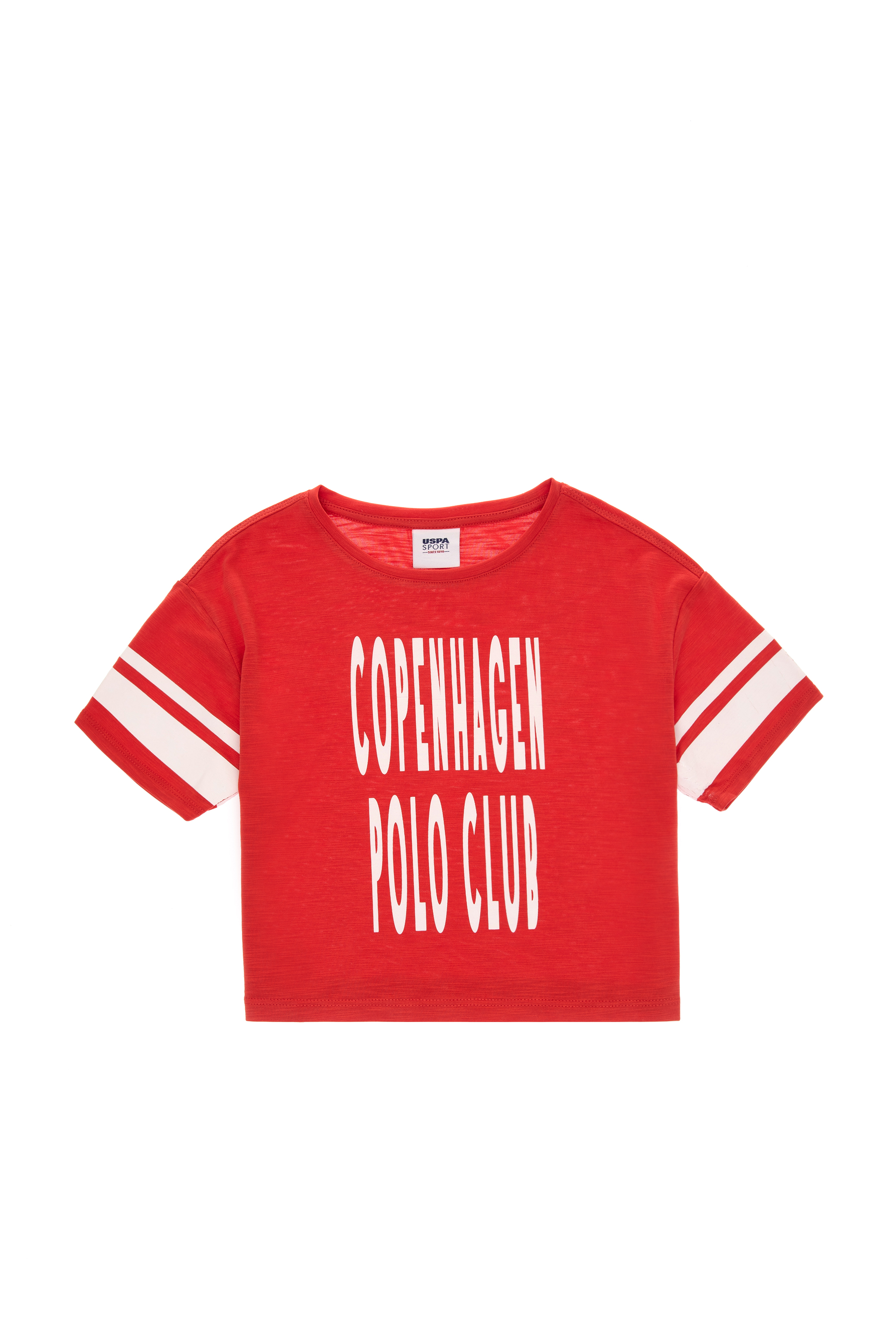 تی شرت قرمز Oversize دخترانه یو اس پولو | US POLO ASSN