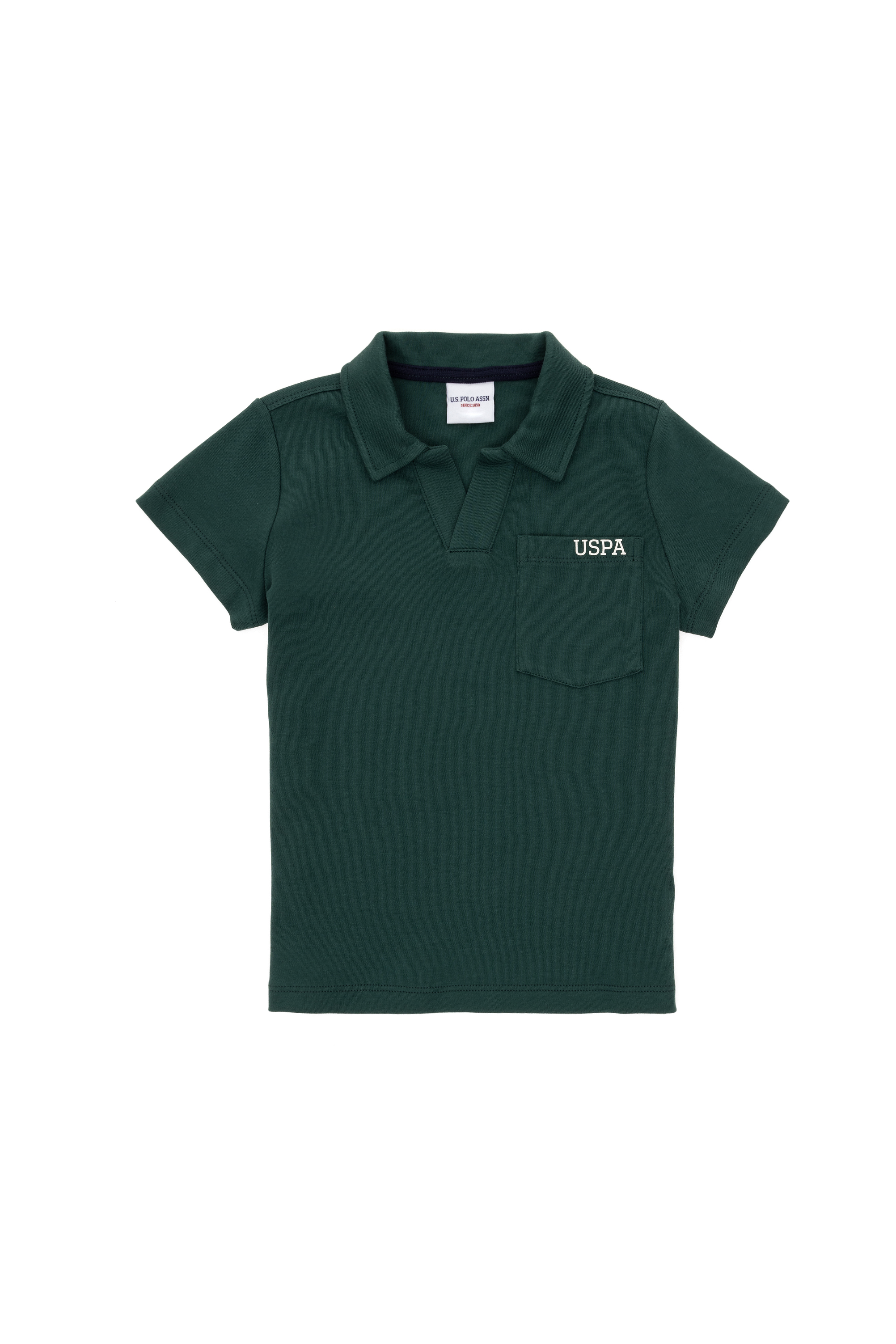 تی شرت سبز تیره رگولار پسرانه یو اس پولو | US POLO ASSN
