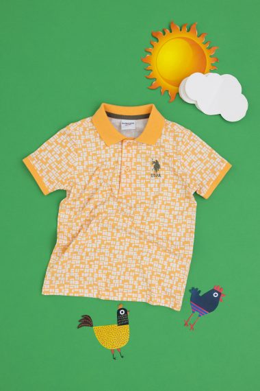 تی شرت  زرد  رگولار  پسرانه یو اس پولو | US POLO ASSN