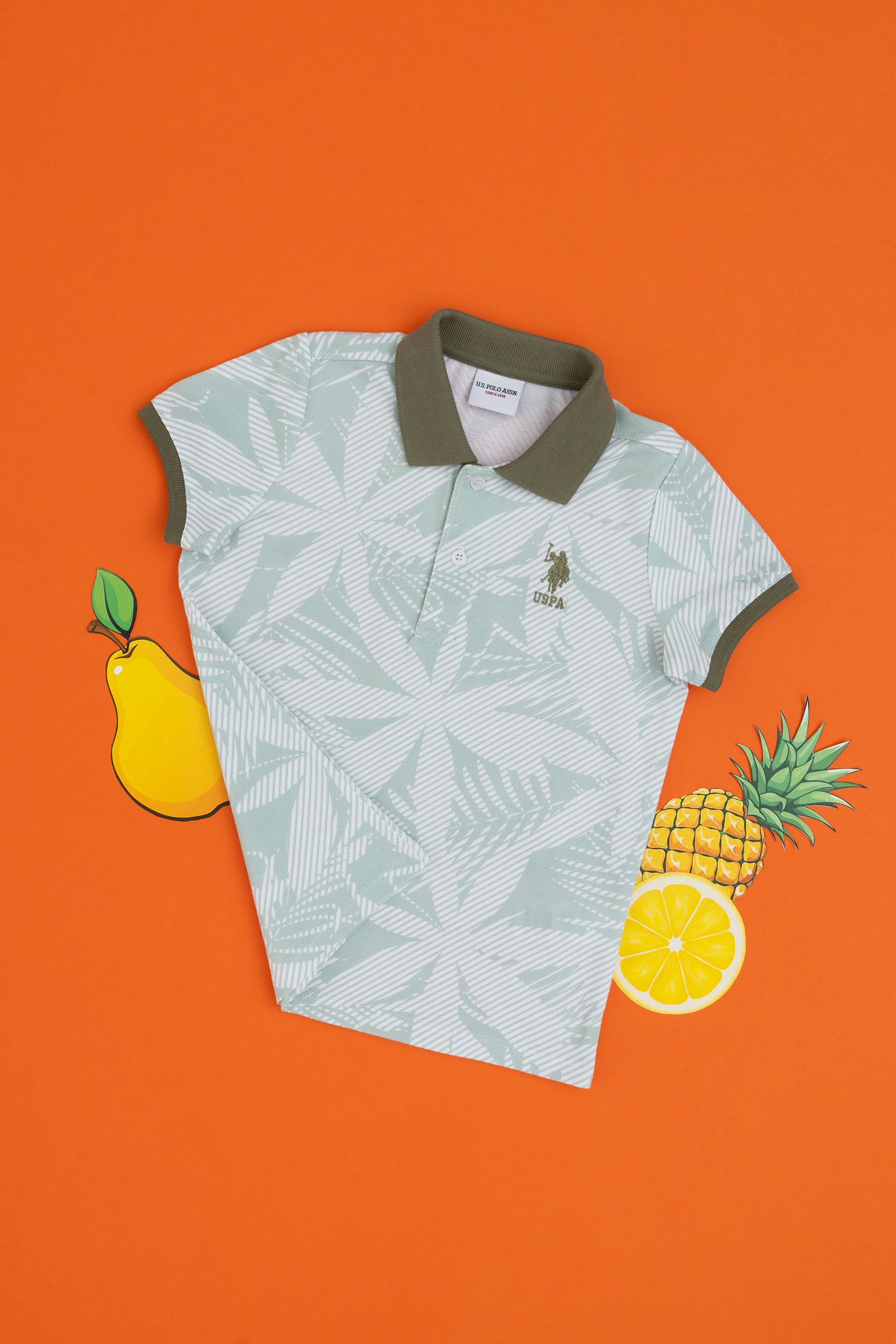 تی شرت سبزآبی رگولار پسرانه یو اس پولو | US POLO ASSN