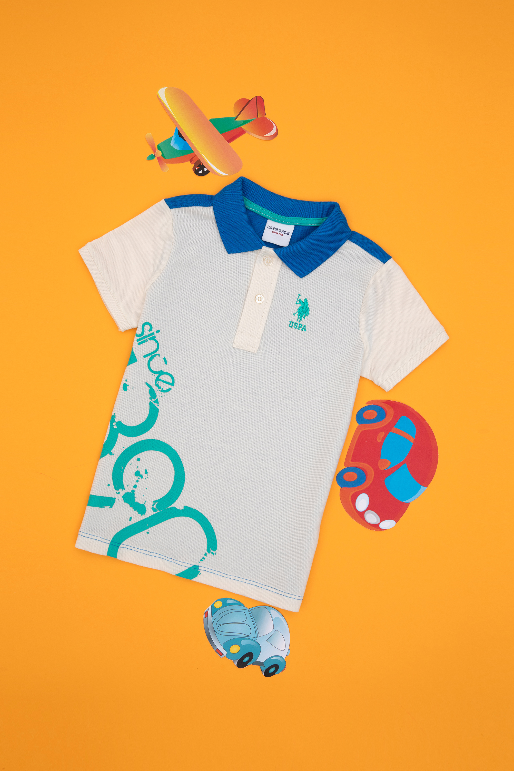 تی شرت نعناعی رگولار پسرانه یو اس پولو | US POLO ASSN