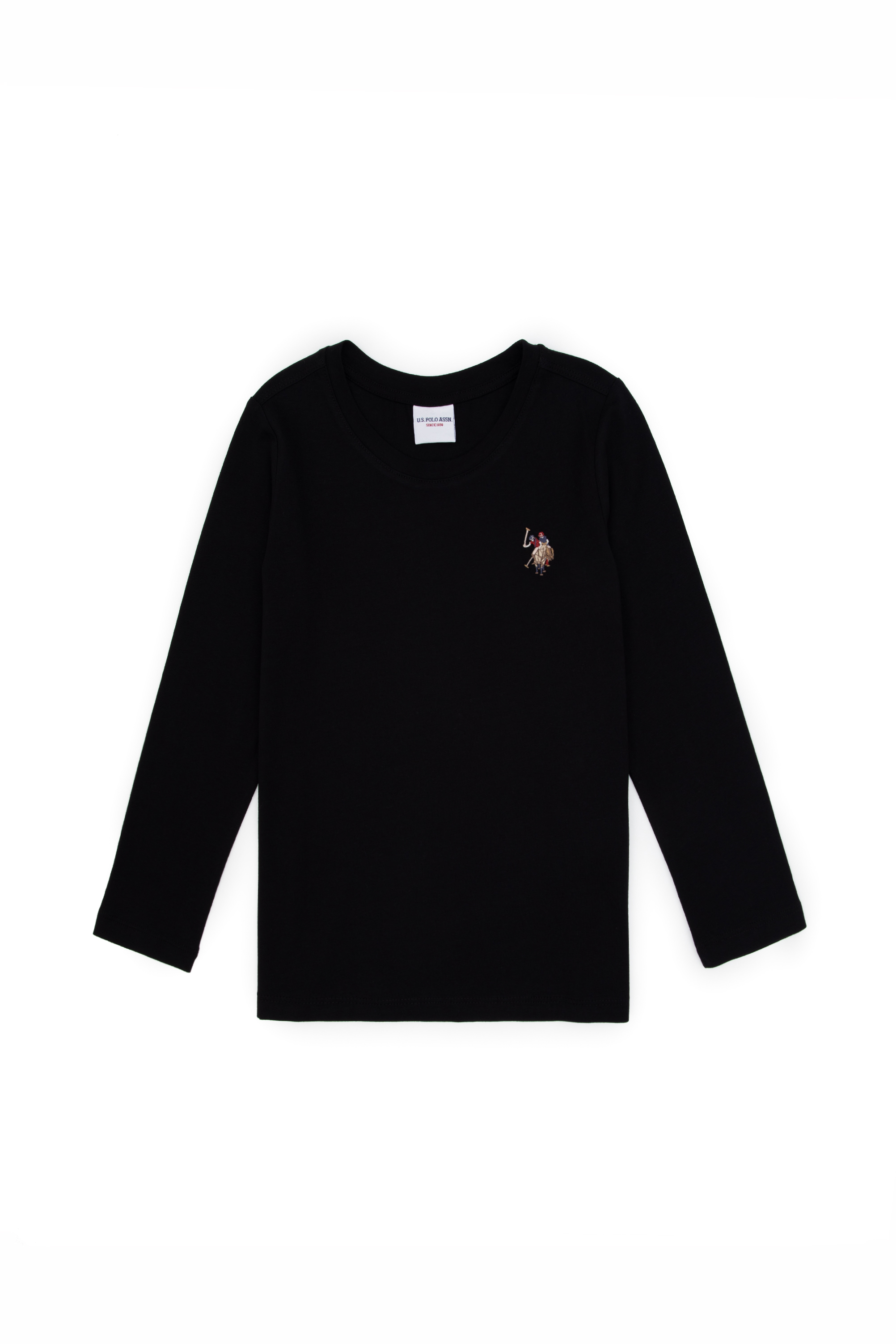 تی شرت سیاه رگولار دخترانه یو اس پولو | US POLO ASSN