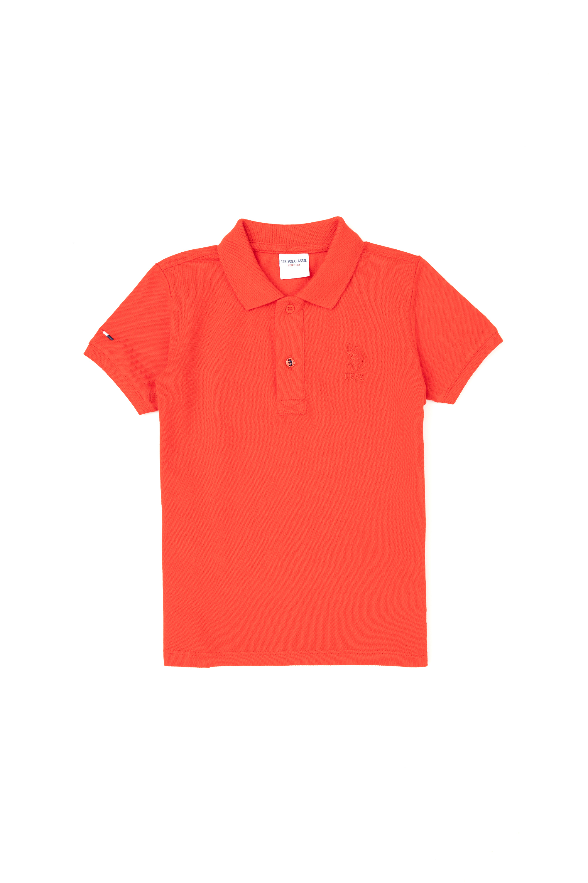تی شرت بیسیک قرمز رگولار پسرانه یو اس پولو | US POLO ASSN