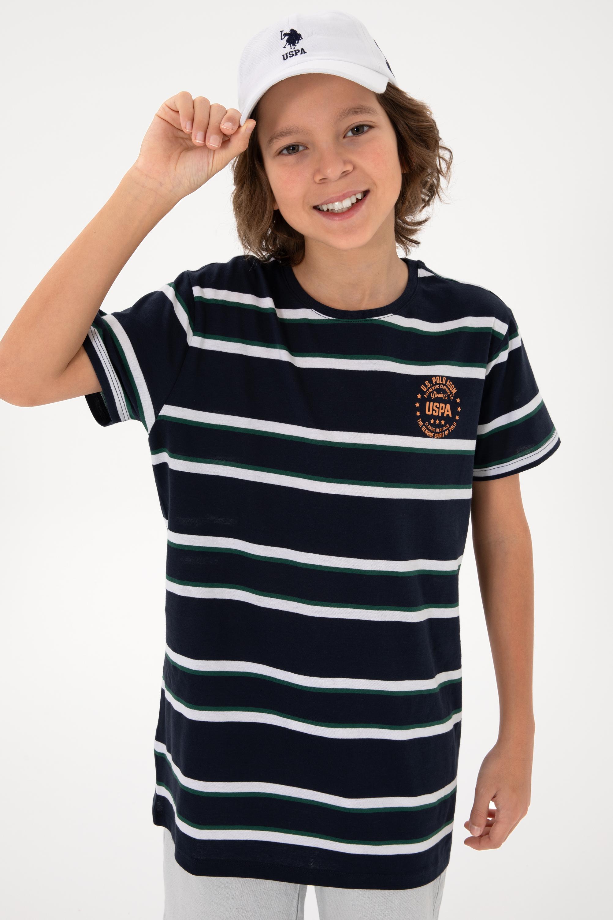 تی شرت بیسیک لاجورد رگولار پسرانه یو اس پولو | US POLO ASSN