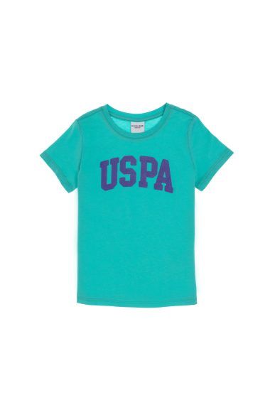 تی شرت بیسیک یقه گرد  نعناعی  رگولار  دخترانه یو اس پولو | US POLO ASSN