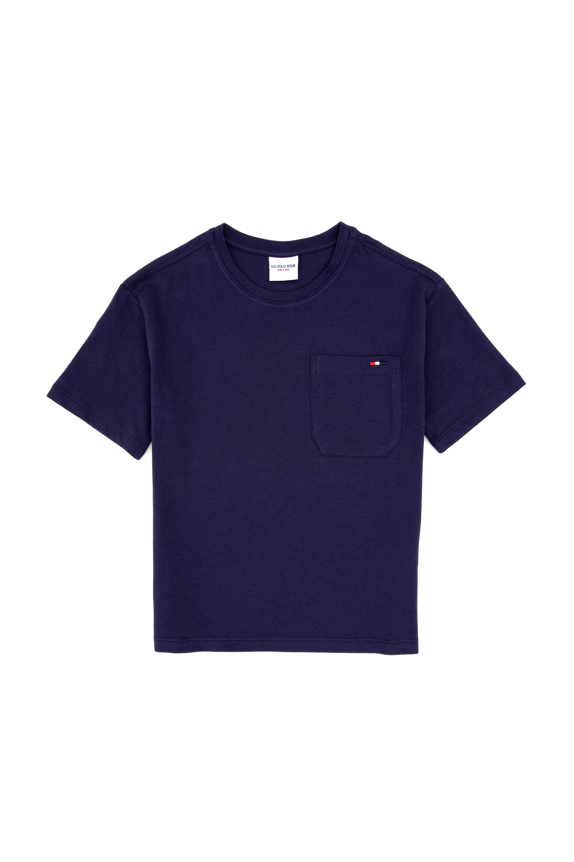 تی شرت یقه گرد بنفش ریلکس پسرانه یو اس پولو | US POLO ASSN