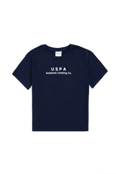 تی شرت یقه گرد  لاجورد  ریلکس  پسرانه یو اس پولو | US POLO ASSN