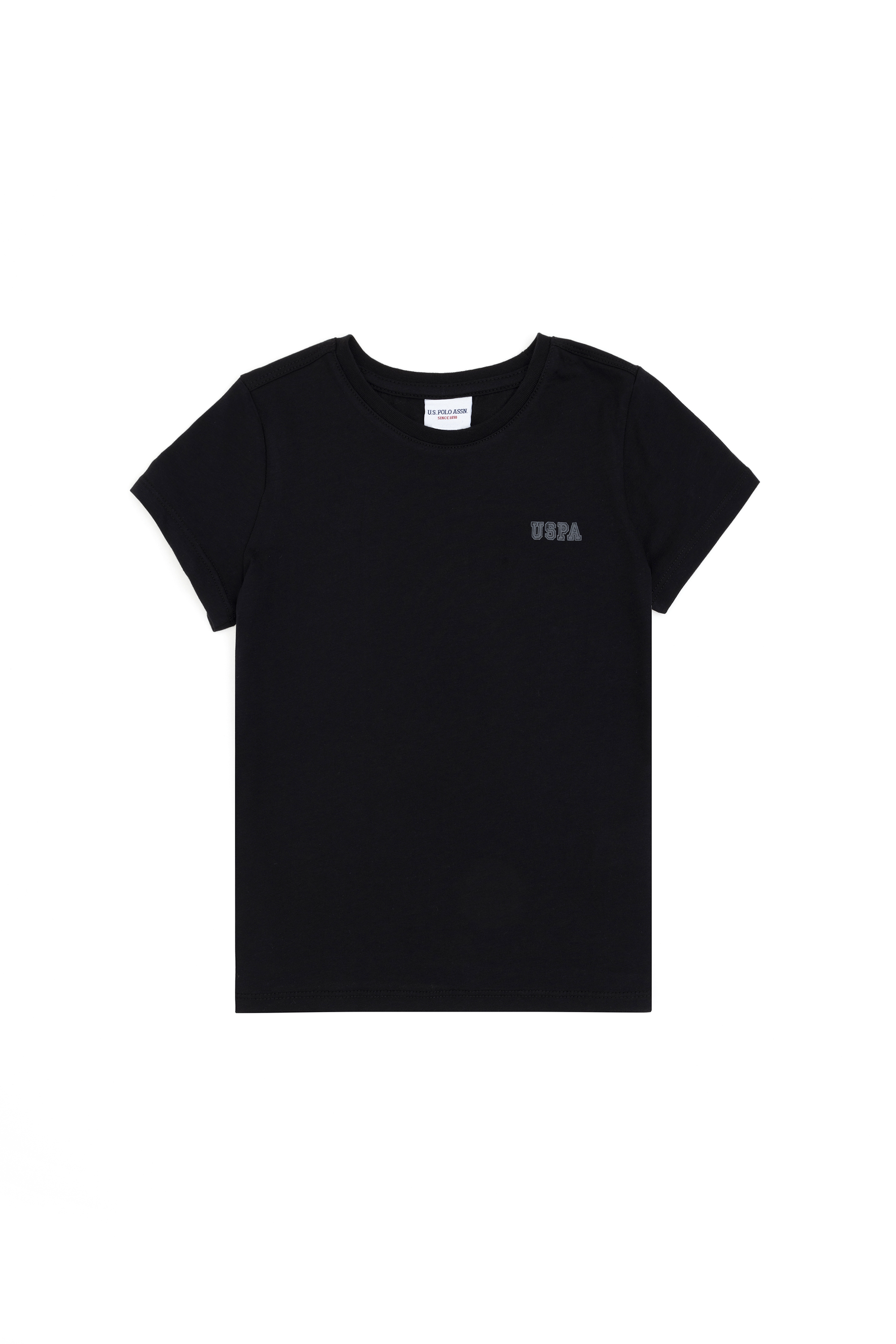 تی شرت یقه گرد سیاه رگولار پسرانه یو اس پولو | US POLO ASSN