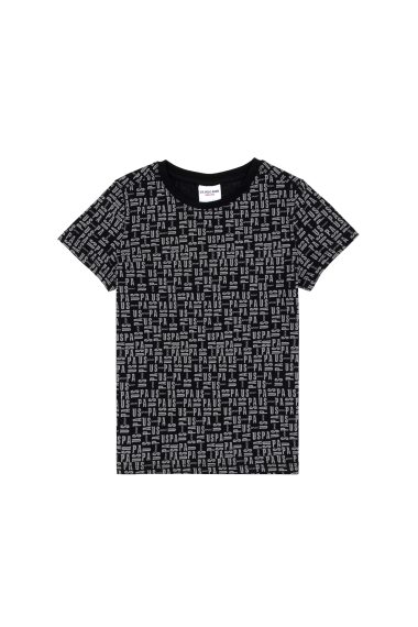 تی شرت یقه گرد  سیاه  رگولار  پسرانه یو اس پولو | US POLO ASSN