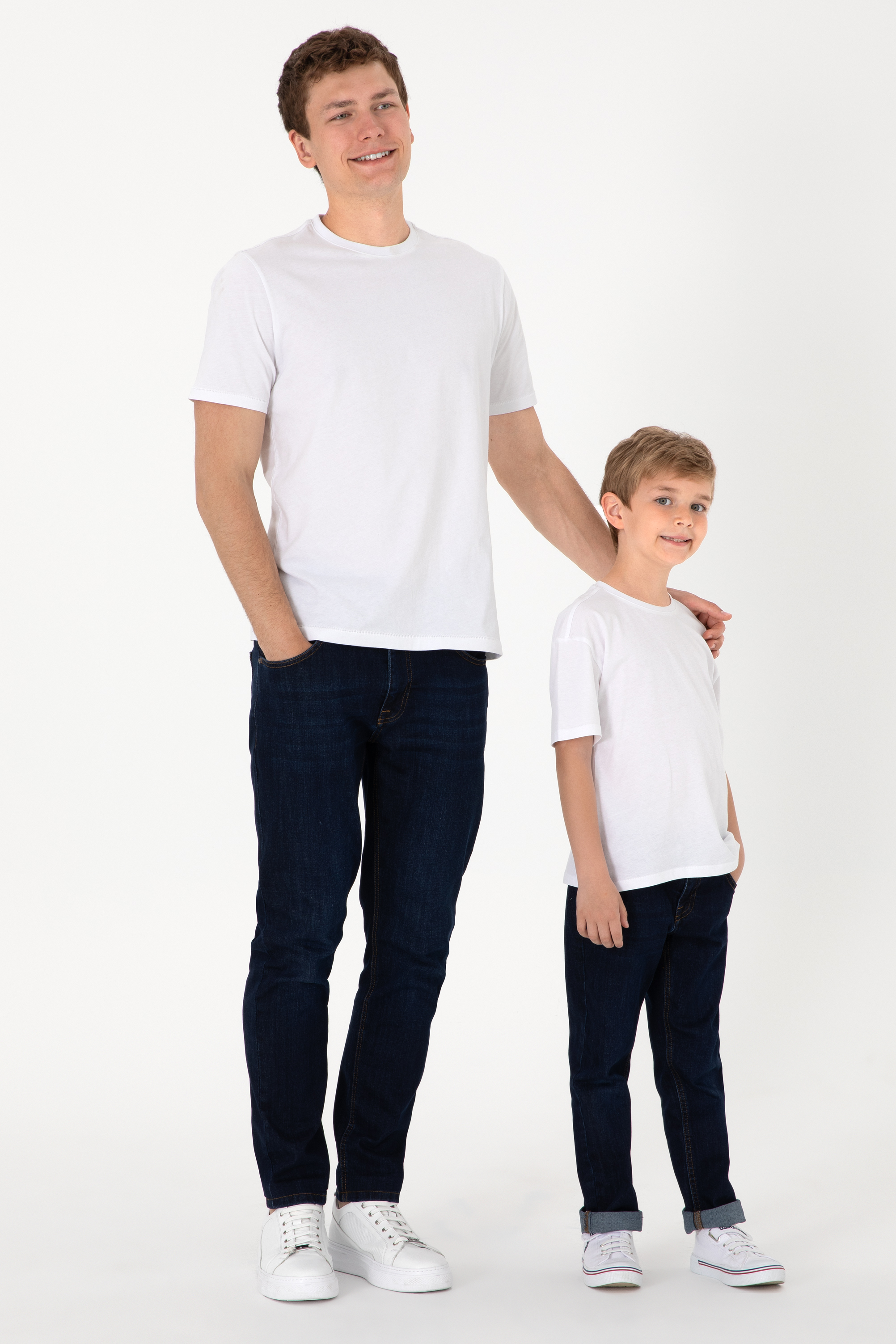 تی شرت یقه گرد سفید ریلکس پسرانه یو اس پولو | US POLO ASSN