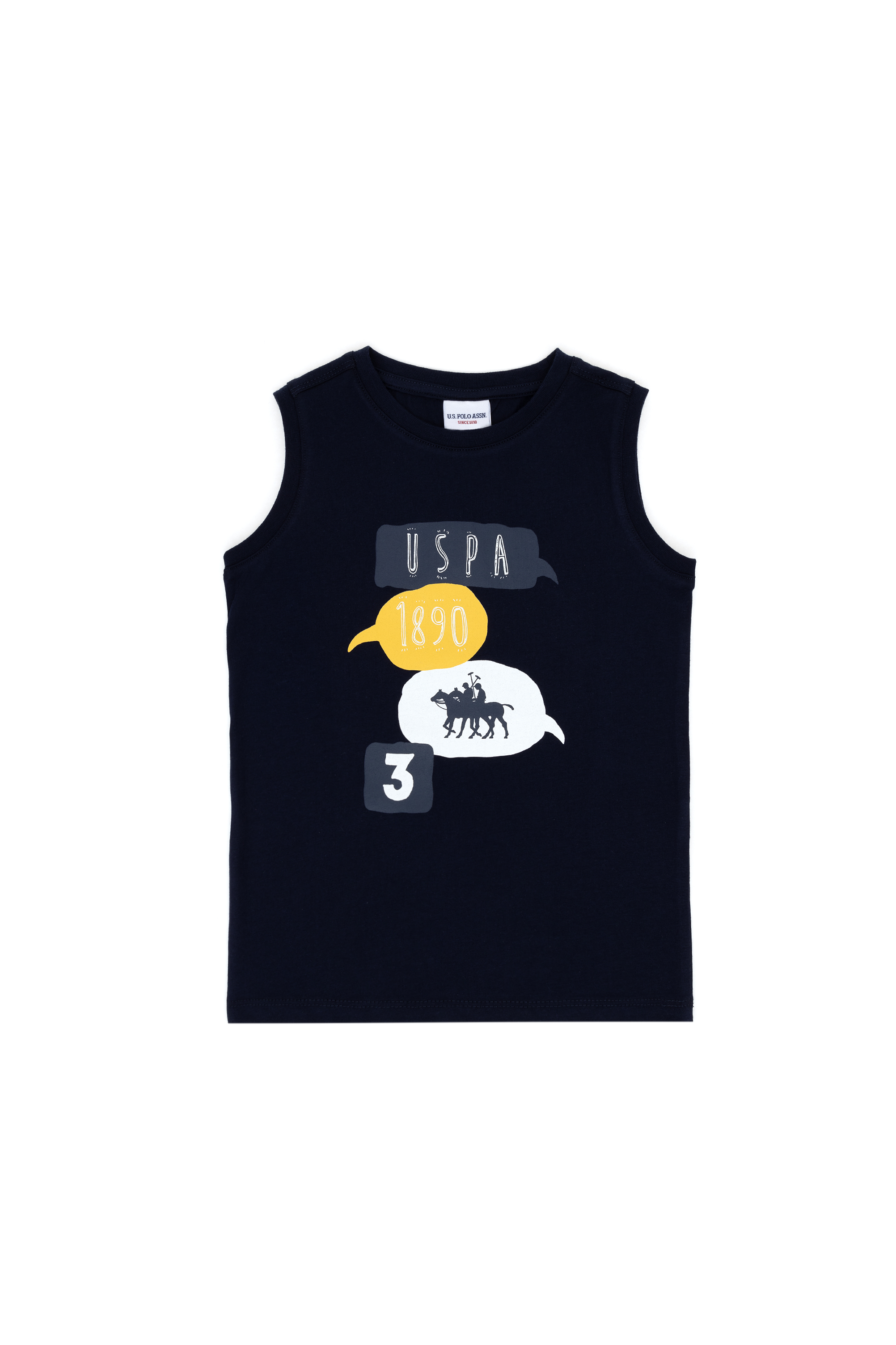 تی شرت یقه گرد لاجورد رگولار پسرانه یو اس پولو | US POLO ASSN