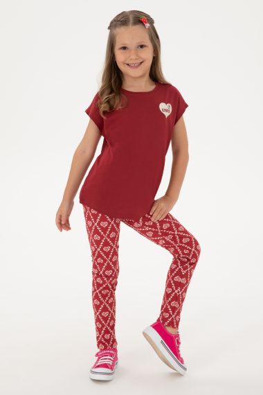 تی شرت یقه گرد  آلبالویی  رگولار  دخترانه یو اس پولو | US POLO ASSN
