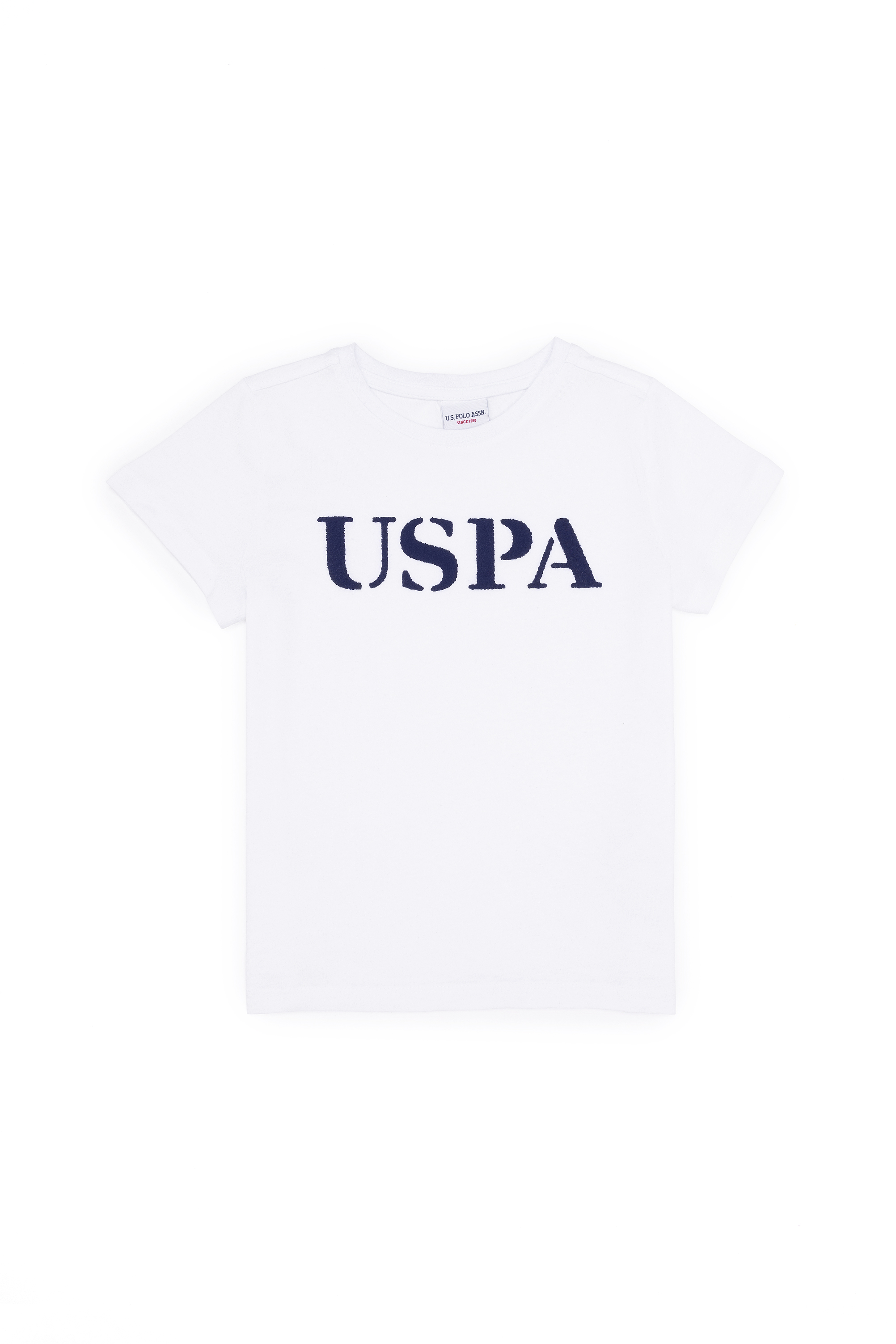 تی شرت یقه گرد یقه گرد سفید استاندارد فیت پسرانه یو اس پولو | US POLO ASSN