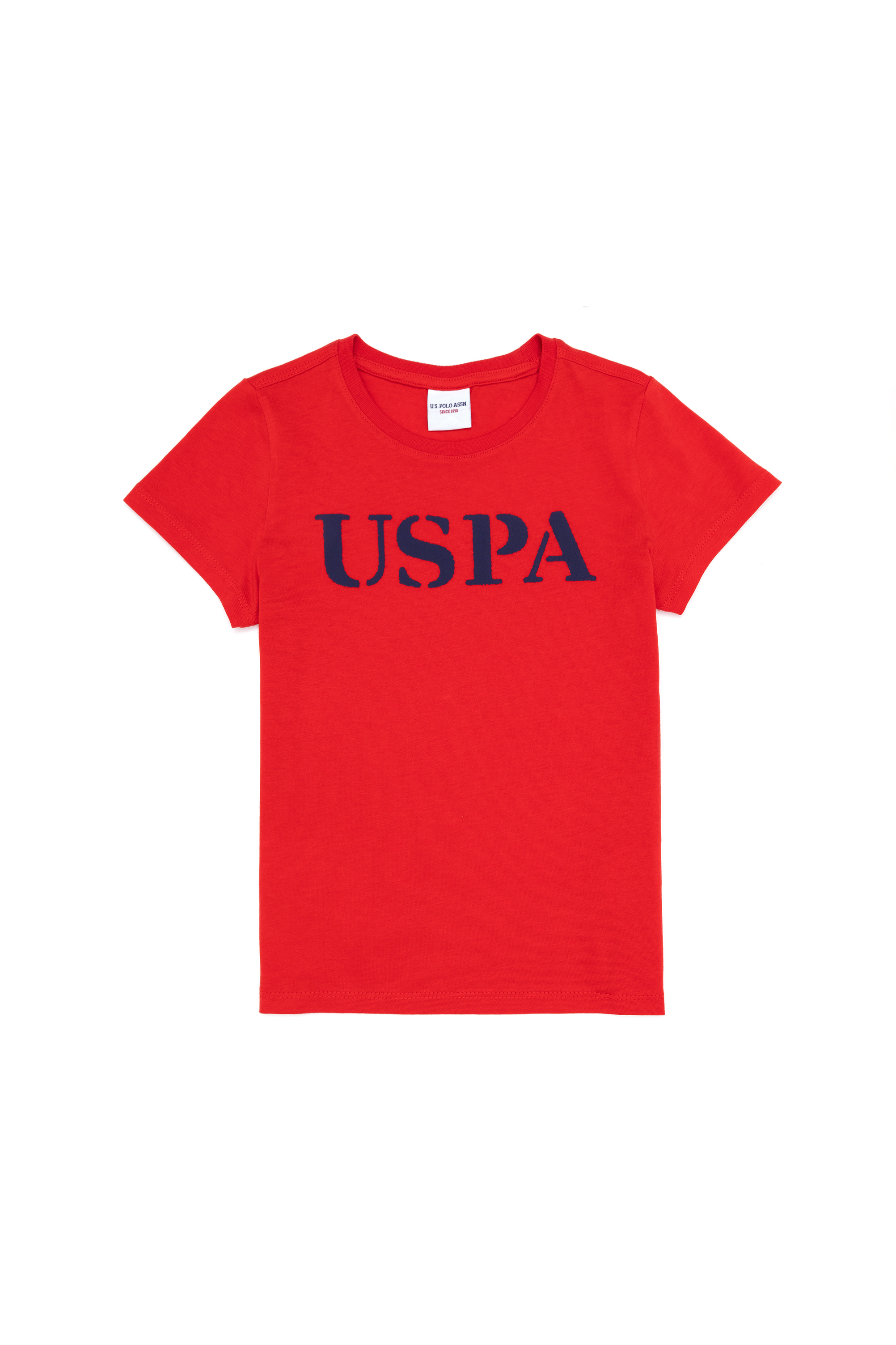 تی شرت یقه گرد یقه گرد قرمز استاندارد فیت پسرانه یو اس پولو | US POLO ASSN