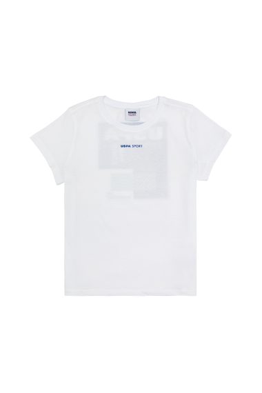 تی شرت یقه گرد یقه گرد سفید  استاندارد فیت  پسرانه یو اس پولو | US POLO ASSN