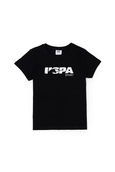 تی شرت یقه گرد  سیاه  رگولار  پسرانه یو اس پولو | US POLO ASSN