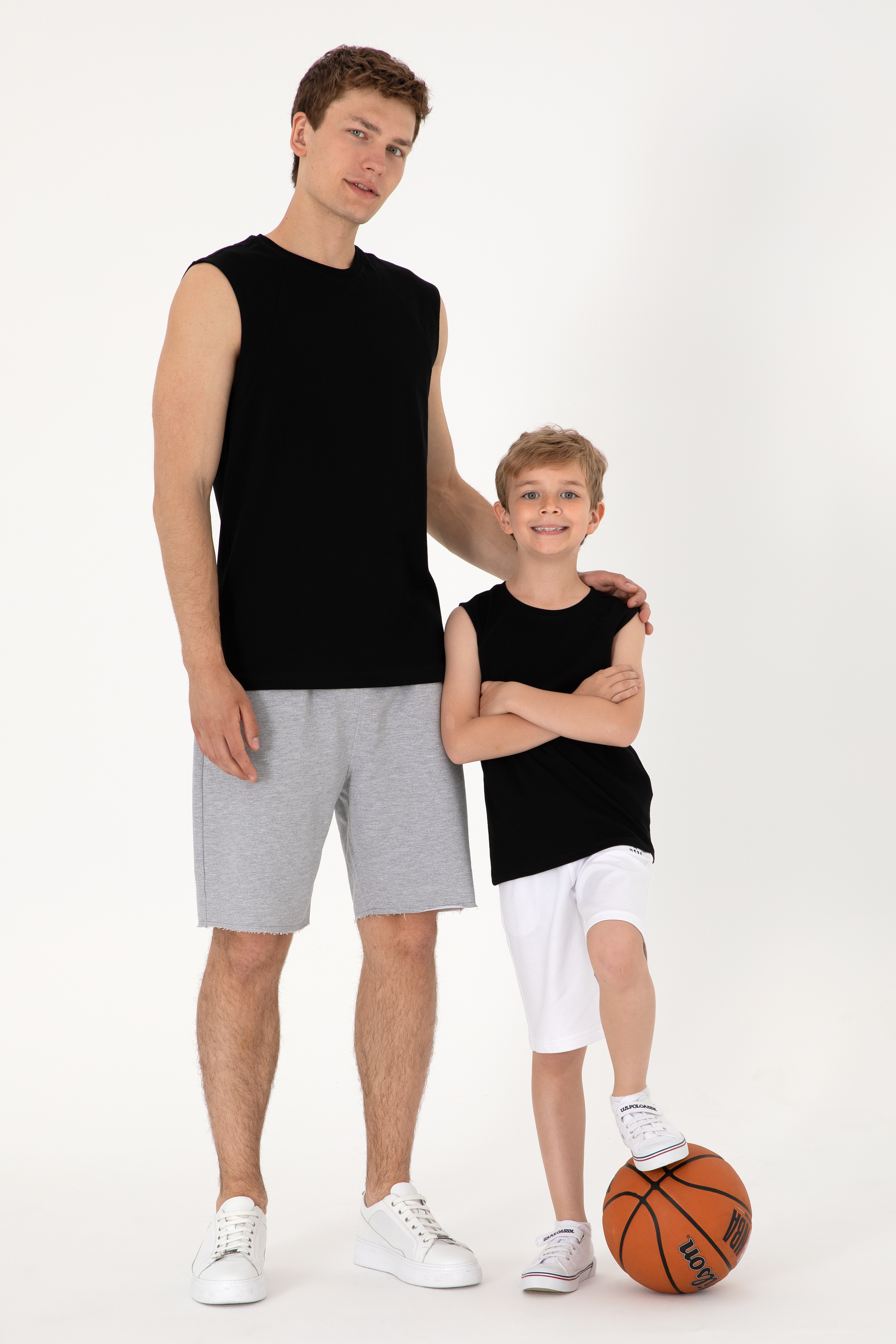 تی شرت یقه گرد سیاه رگولار پسرانه یو اس پولو | US POLO ASSN