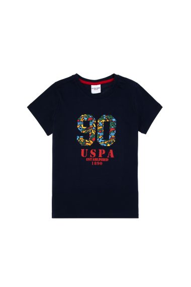 تی شرت یقه گرد  لاجورد  رگولار  پسرانه یو اس پولو | US POLO ASSN