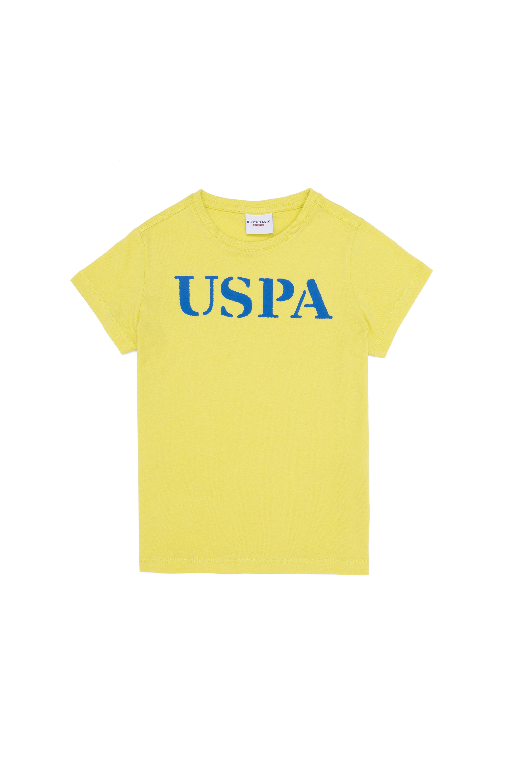 تی شرت یقه گرد یقه گرد لیمویی استاندارد فیت پسرانه یو اس پولو | US POLO ASSN