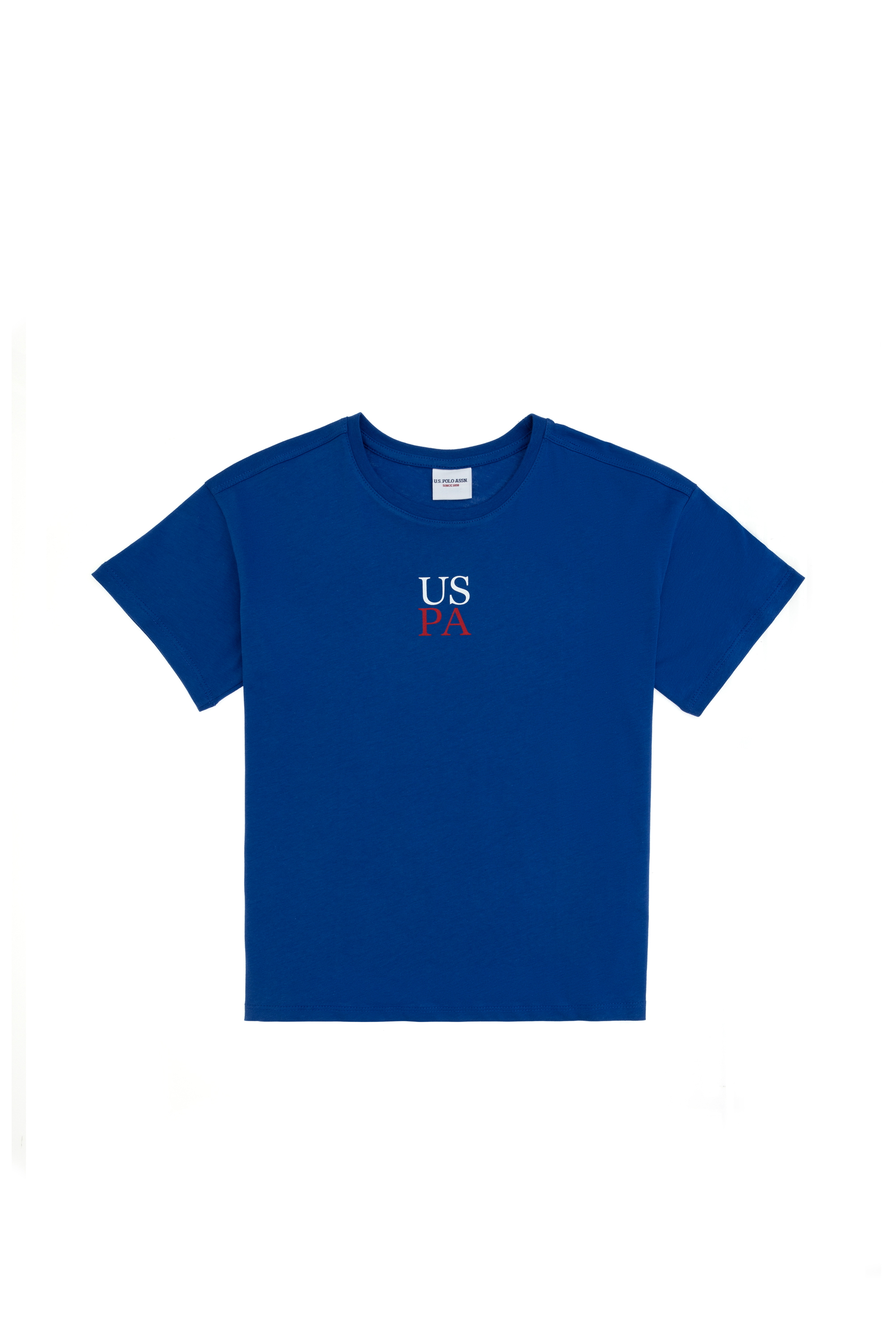 تی شرت یقه گرد اورسایز آبی Oversize پسرانه یو اس پولو | US POLO ASSN