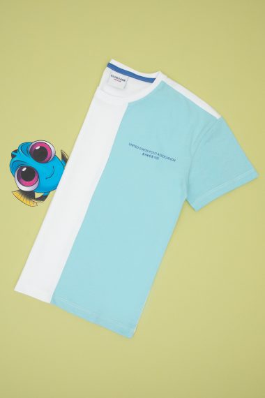 تی شرت یقه گرد اورسایز  سفید  Oversize  پسرانه یو اس پولو | US POLO ASSN
